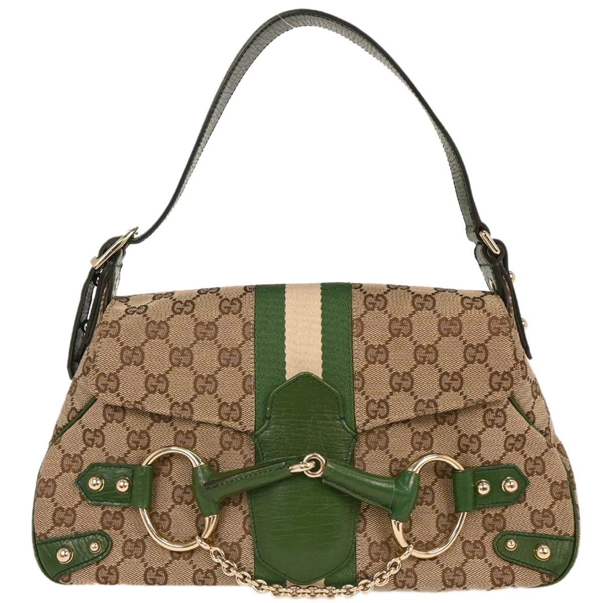 Gucci Gucci Horsebit Web Flap Shoulder Bag GG Canvas Size ONE SIZE - 1 Thumbnail