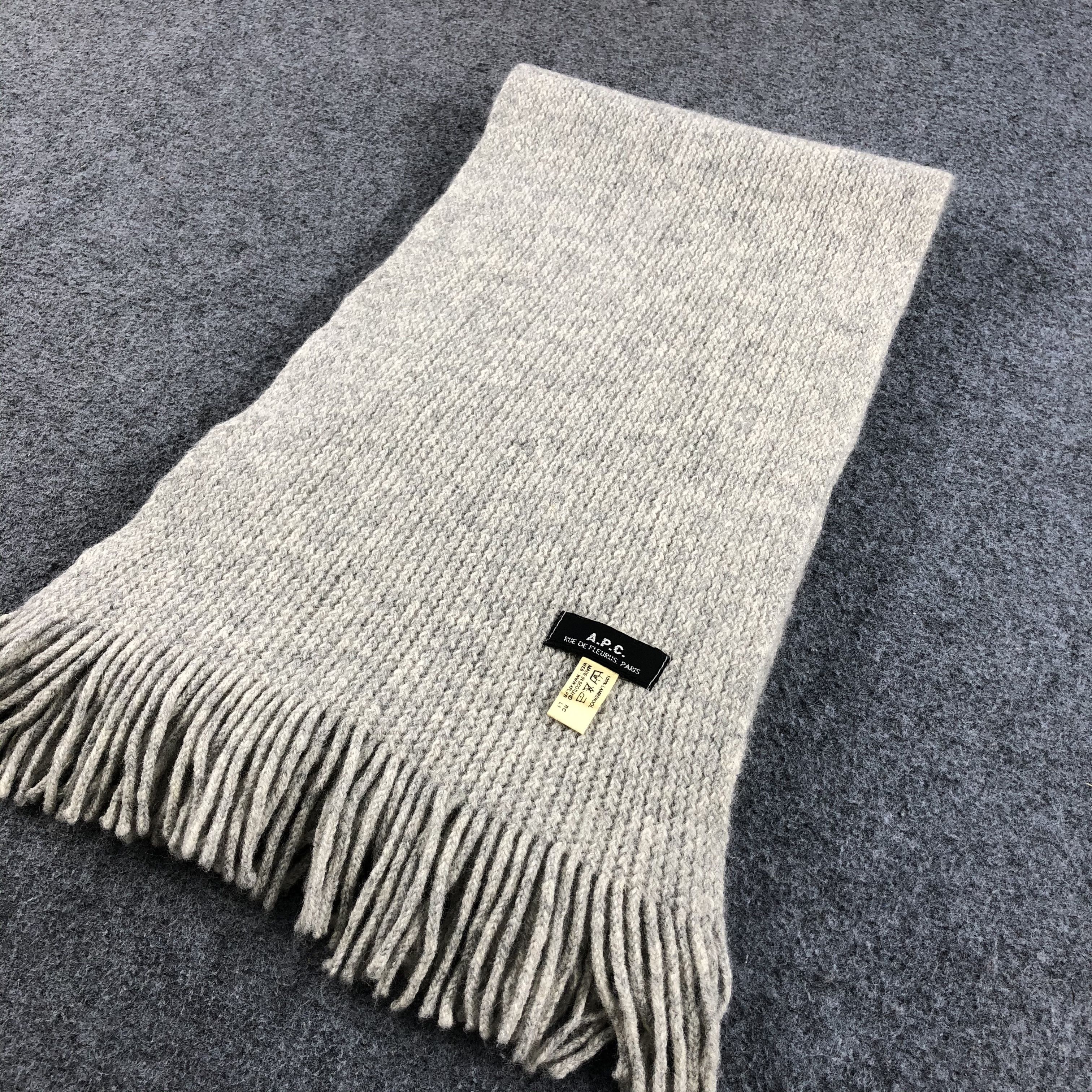 A.P.C. A.P.C Knit Wool Scarf Muffler V754 Size ONE SIZE - 2 Thumbnail
