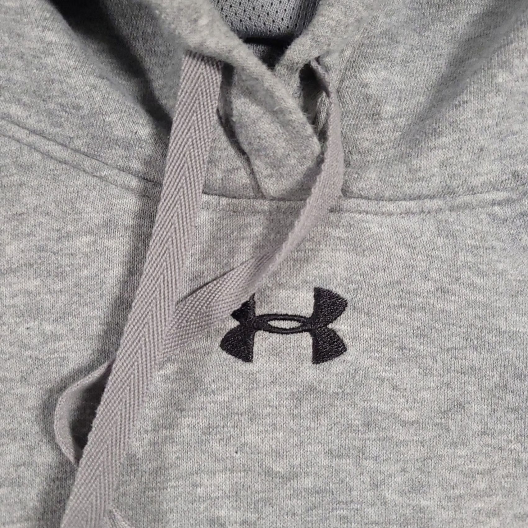 Under Armour Under Armour Hoodie Womens XL Gray Loose Sweatshirt Pockets Logo Embroidered Athletic PullOver Pullover Sweatshirt Sports Fashion Size XL / US 12-14 / IT 48-50 - 4 Thumbnail