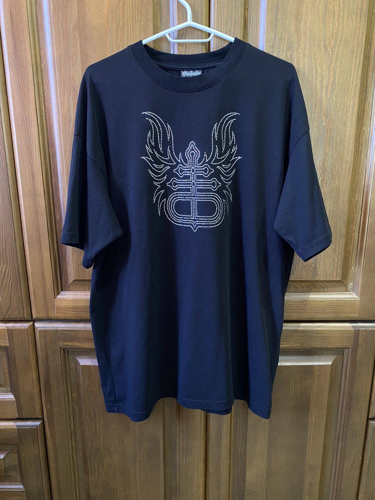 Drop Dead Clothing Drop Dead Clothing T-Shirt Rhinestones Rare Archive Emo Punk Size US L / EU 52-54 / 3 - 2 Thumbnail
