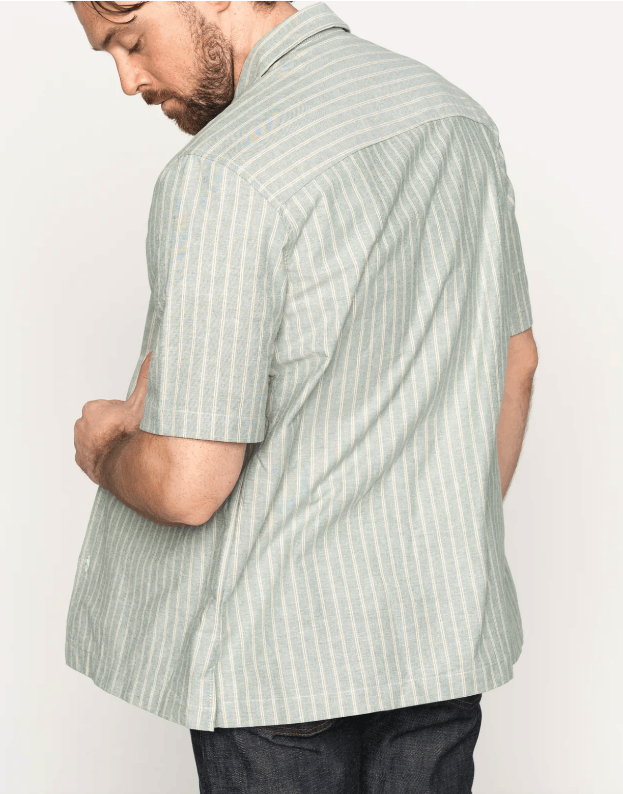 Naked & Famous Aloha Shirt - Striped Oxford Size US L / EU 52-54 / 3 - 4 Thumbnail