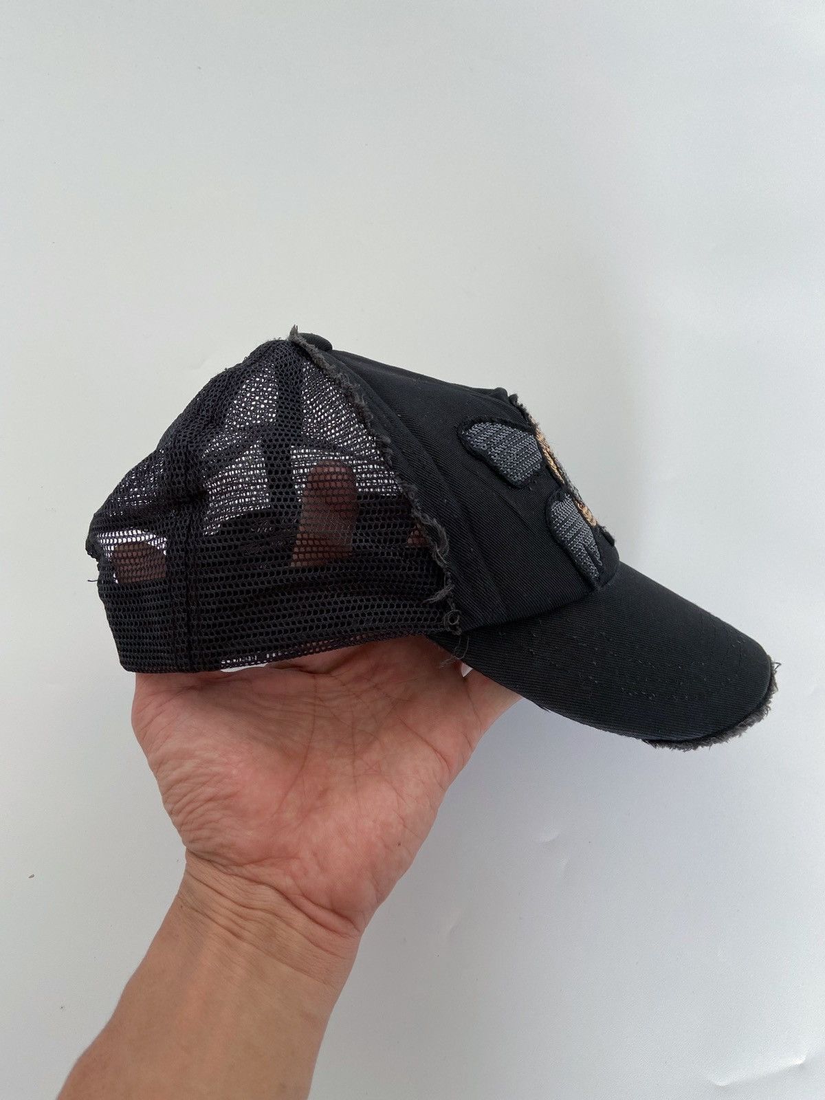 Japanese Brand THE BEAMS SKULL DISTRESSED STYLE CAP Size ONE SIZE - 3 Thumbnail