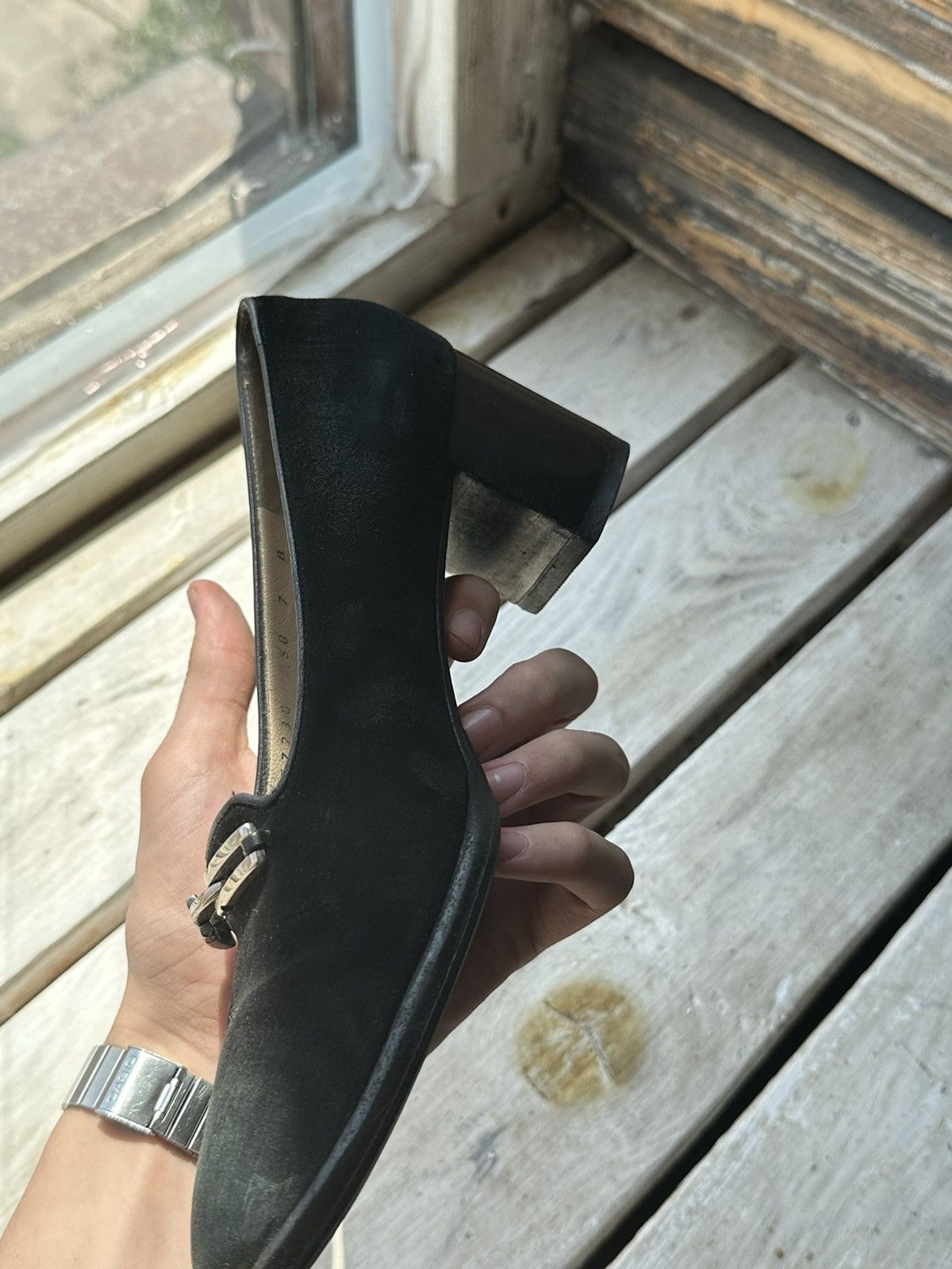 Salvatore Ferragamo RARE❗️Salvatore Ferragamo Women Shoes flats heels Size US 7 / IT 37 - 13 Thumbnail