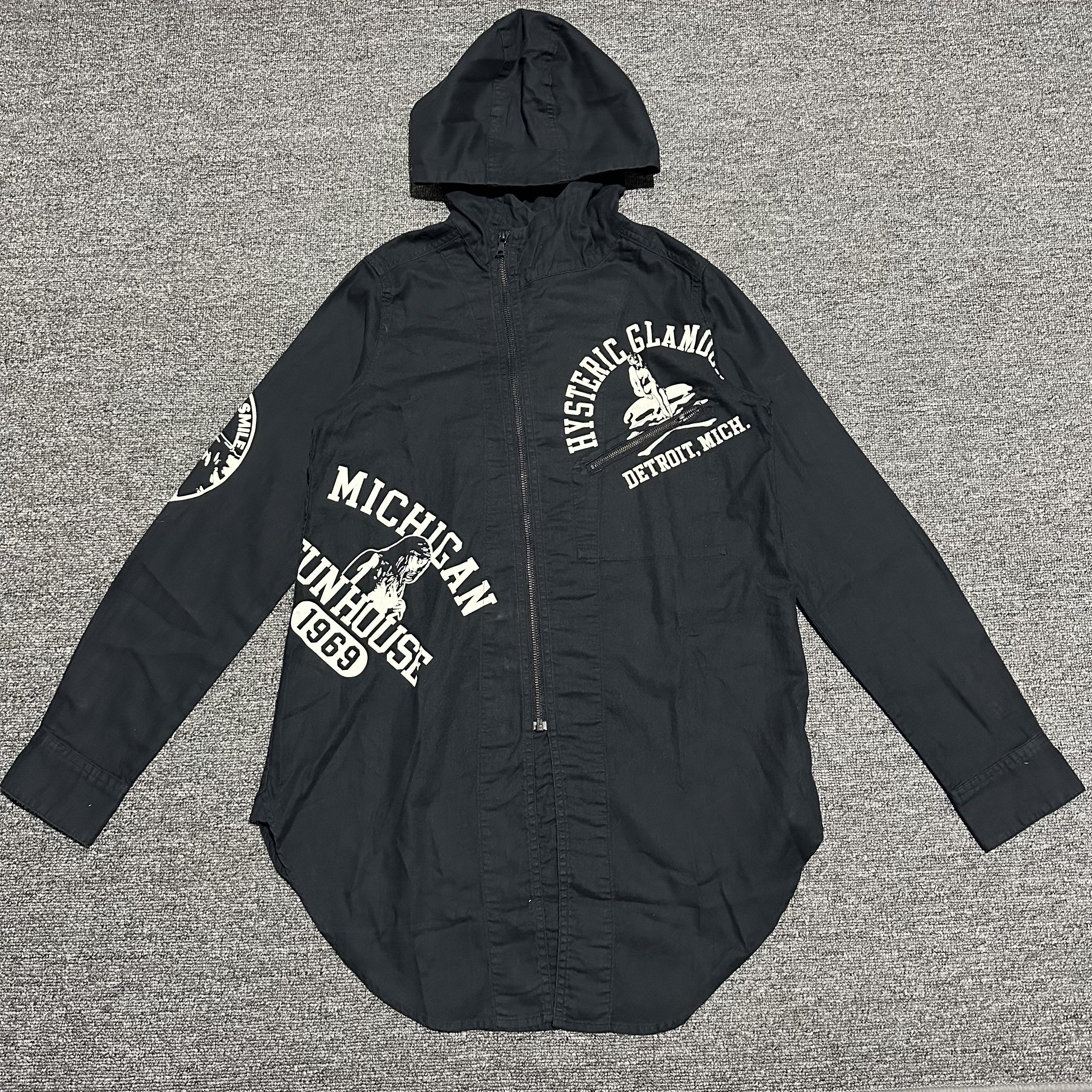 Hysteric Glamour Reversed The Hysteric Times Zip Hoodie | Grailed