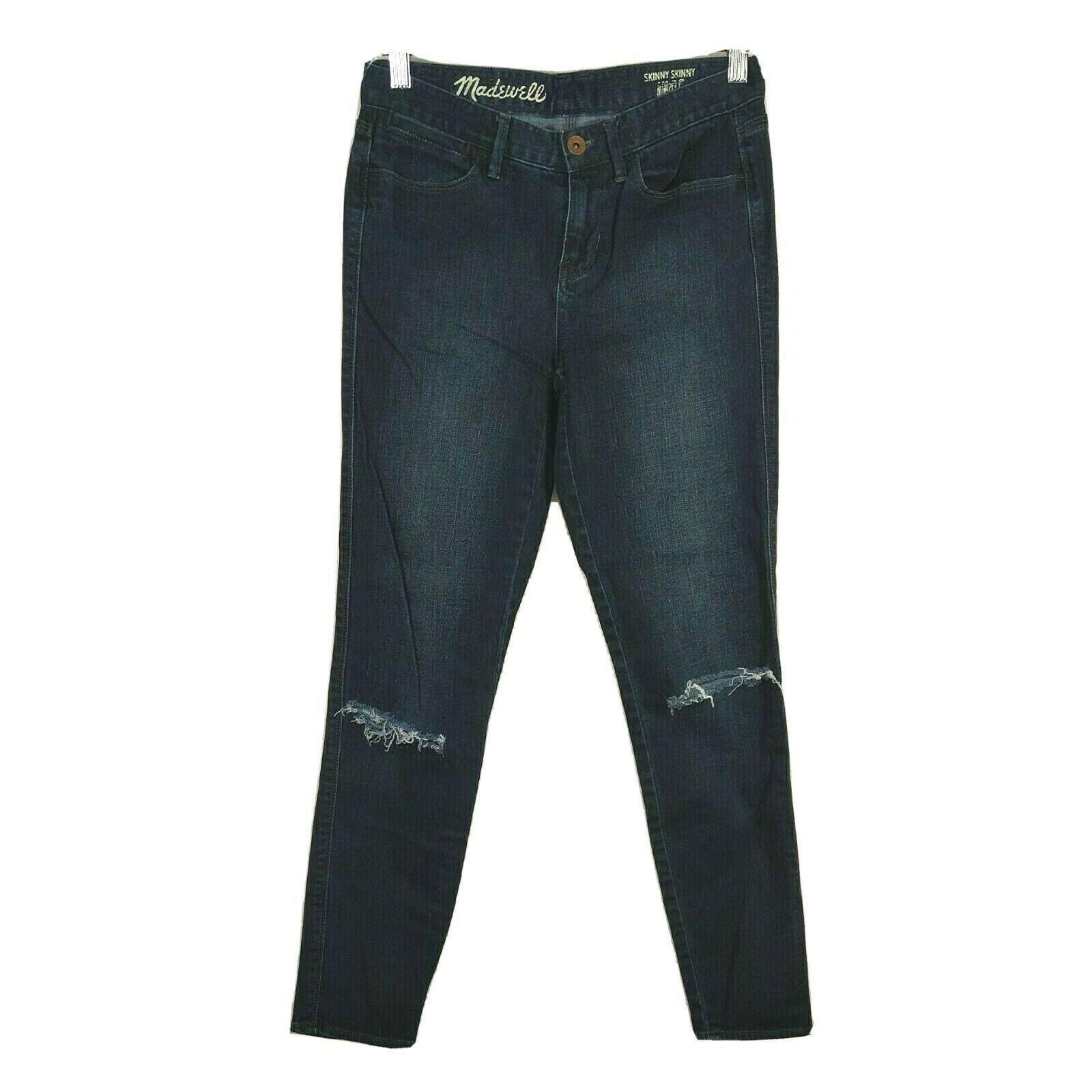 Madewell Madewell Skinny Skinny Ankle Jeans Ripped Women Size 25 Size 25" / US 0 / IT 36 - 1 Thumbnail