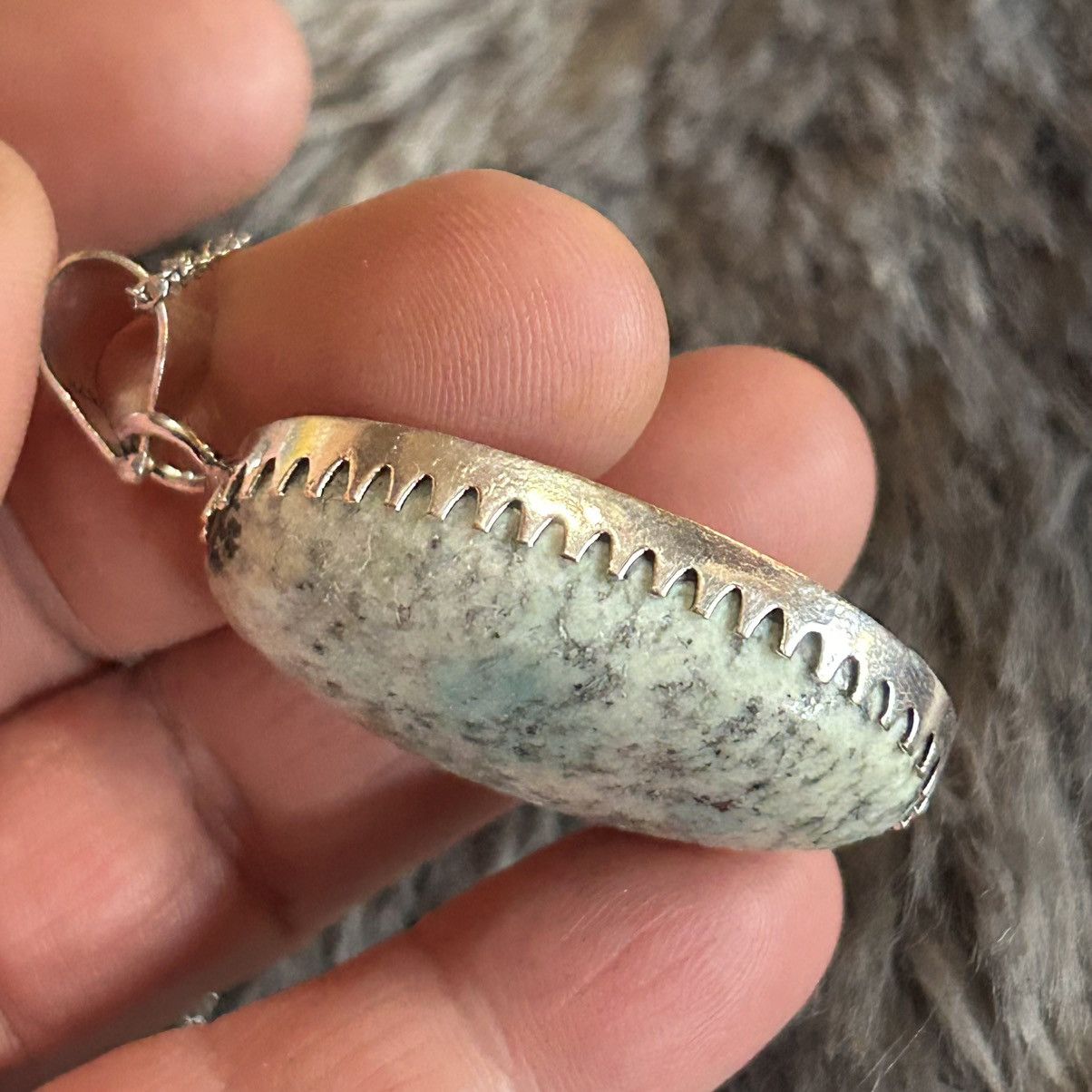 Handmade Handcrafted K2 jasper dogtooth 925 sterling pendant necklace Size ONE SIZE - 7 Thumbnail