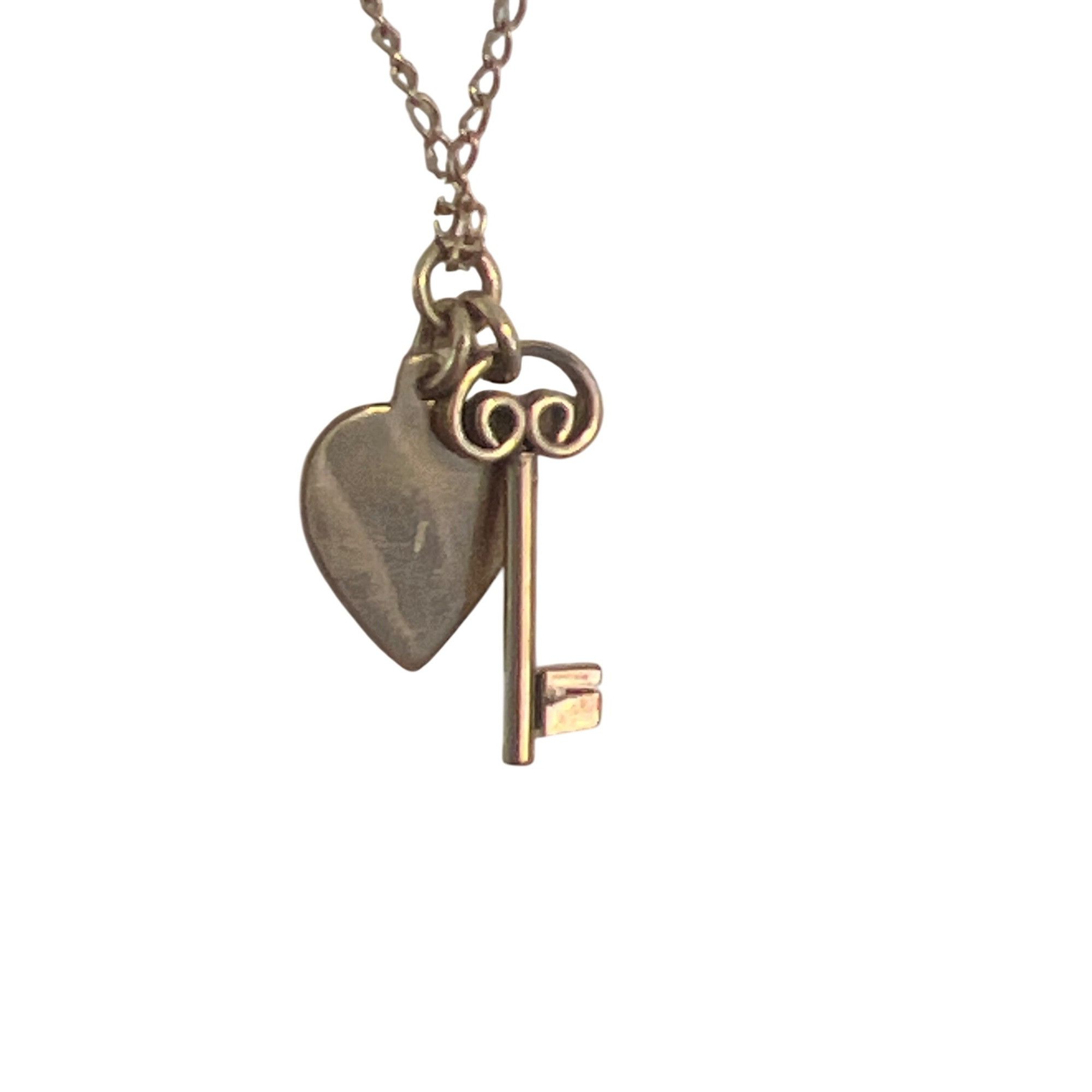 Other Vintage Winard 1/20 12kt GF Necklace Heart Key Pendant 16" C Size ONE SIZE - 2 Thumbnail