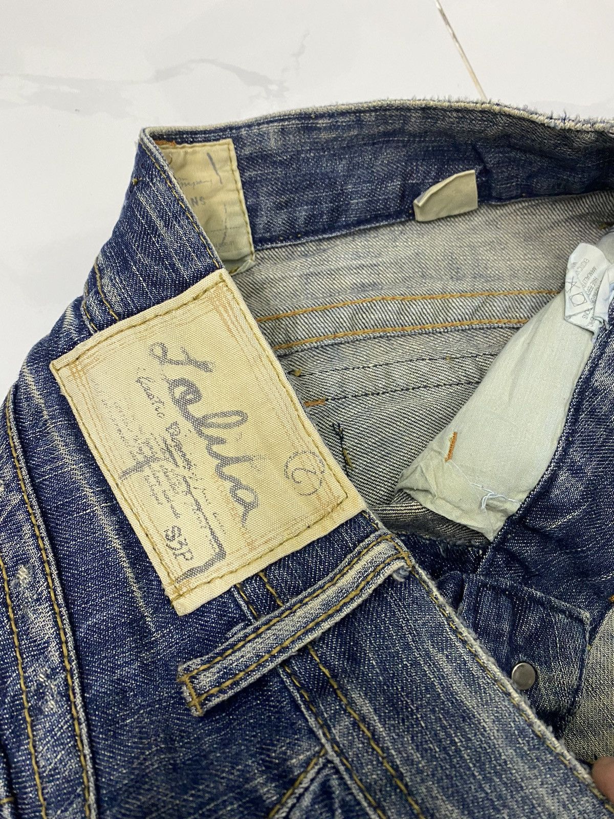 If Six Was Nine 🔥FLARE JEANS LOLITA LOW RISE DISTRESSED FLARE DENIM JEANS Size US 30 / EU 46 - 10 Thumbnail