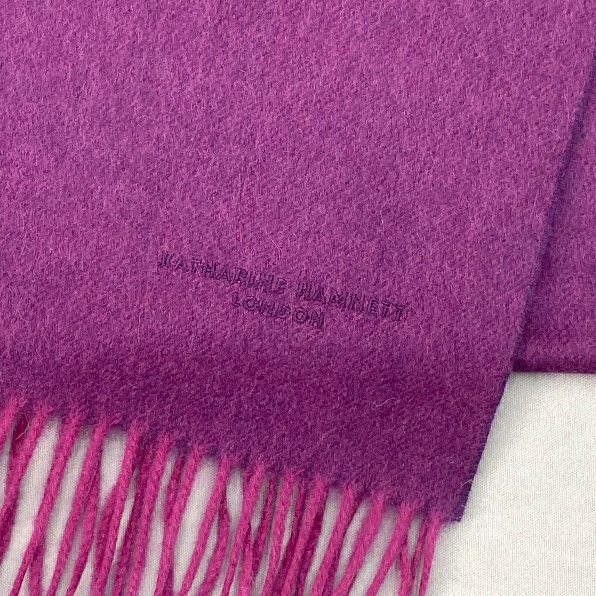 Katharine Hamnett London Vintage Katharine Hamnett Scarf Muffler Wool Fringe Scarves Size ONE SIZE - 4 Thumbnail