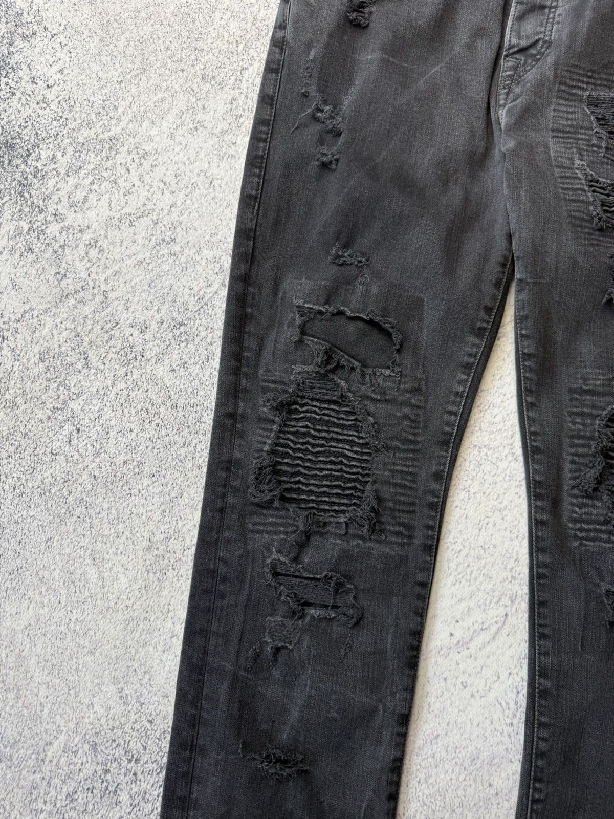 Japanese Brand Vintage True Religion Black Jeans Chief Keef Awant Garde Size US 36 / EU 52 - 15 Thumbnail