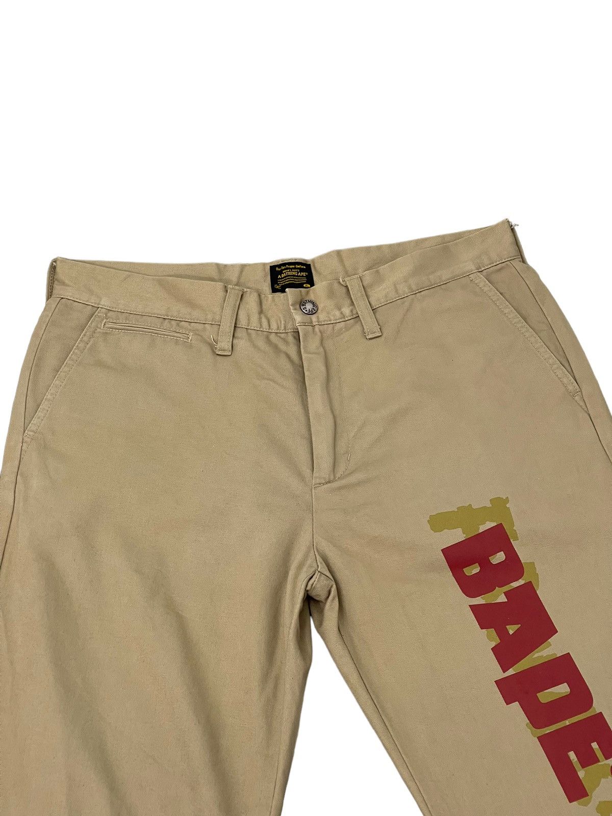 Bape Bape Nigo Era Khaki Pant Fire Walker Regular Straight 7🟦7 Size US 32 / EU 48 - 8 Thumbnail