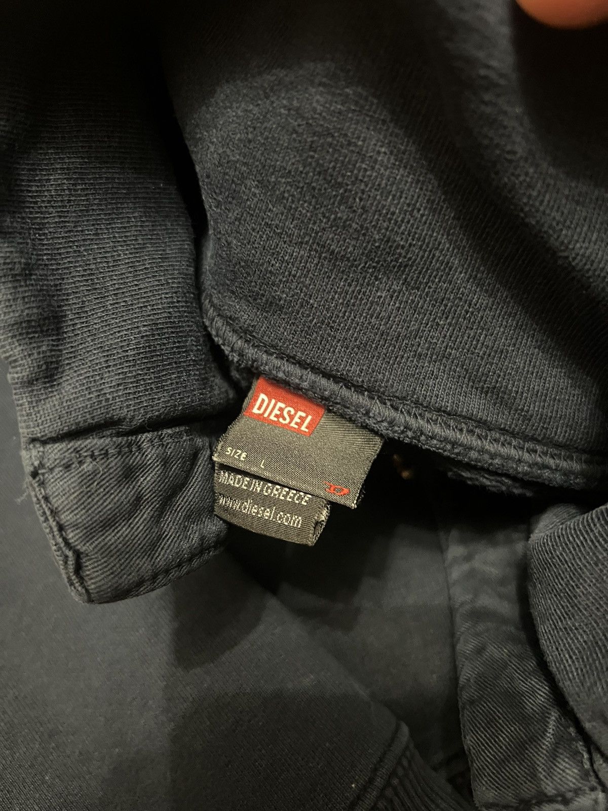 Diesel × Vintage Vintage 90s Diesel Y2k Big logo Rare 1/2 Zip sweatshirt Size US M / EU 48-50 / 2 - 6 Thumbnail