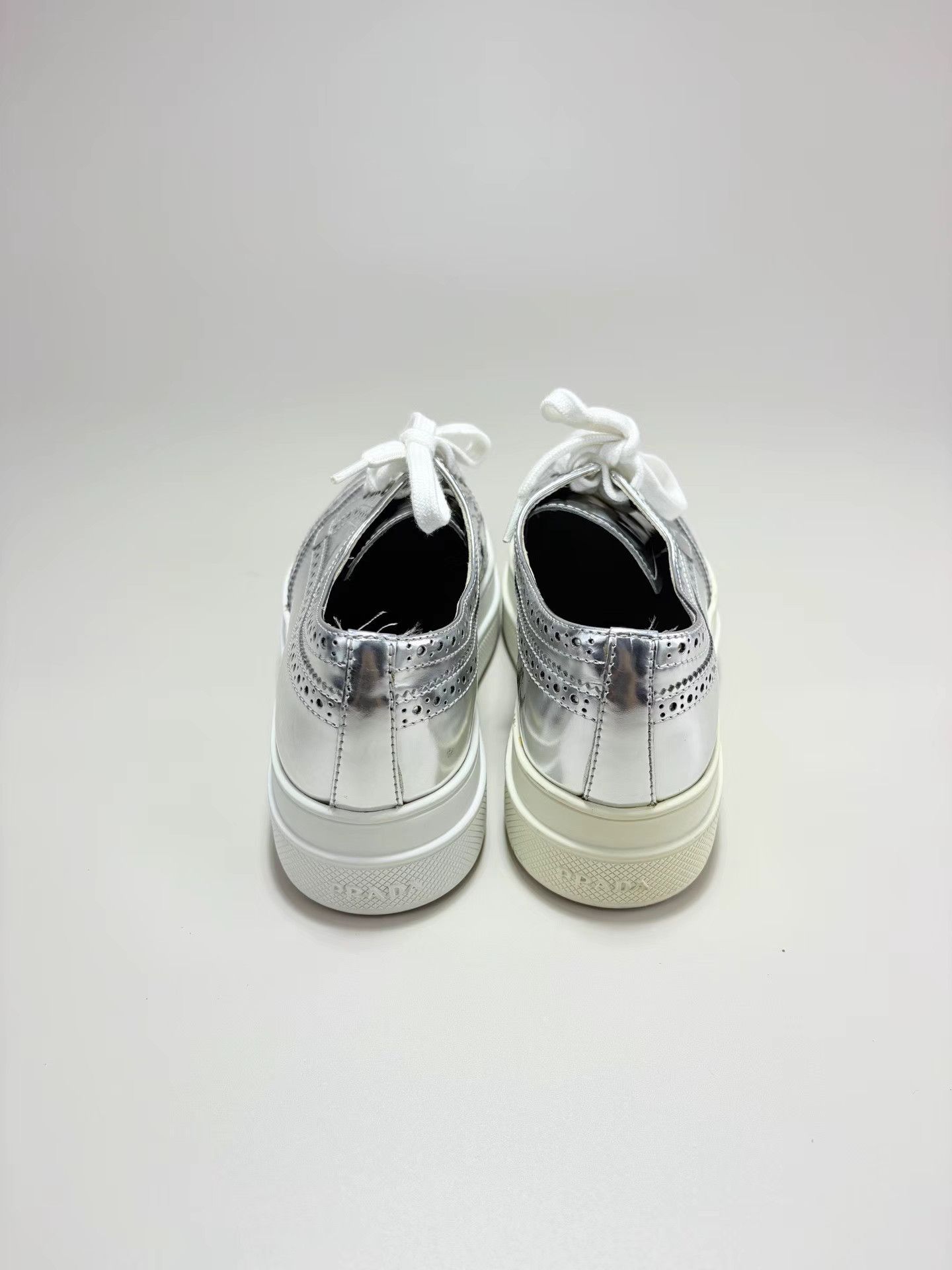 Prada PRADA Cutout Embroidered Platform Shoes K1 Size US 5 / IT 35 - 3 Thumbnail