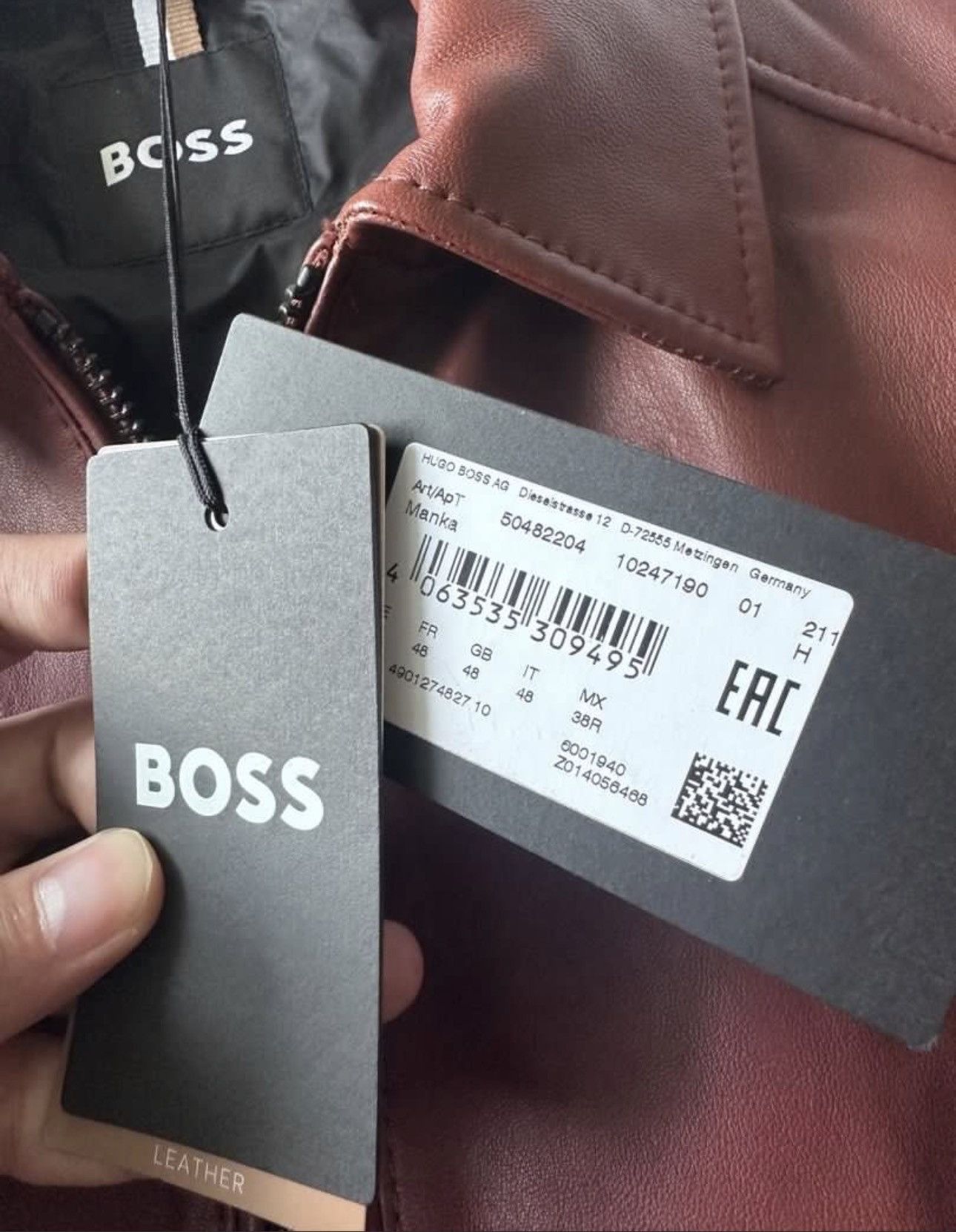 Hugo Boss Brandnew hugo boss leather Jacket Size US M / EU 48-50 / 2 - 3 Thumbnail