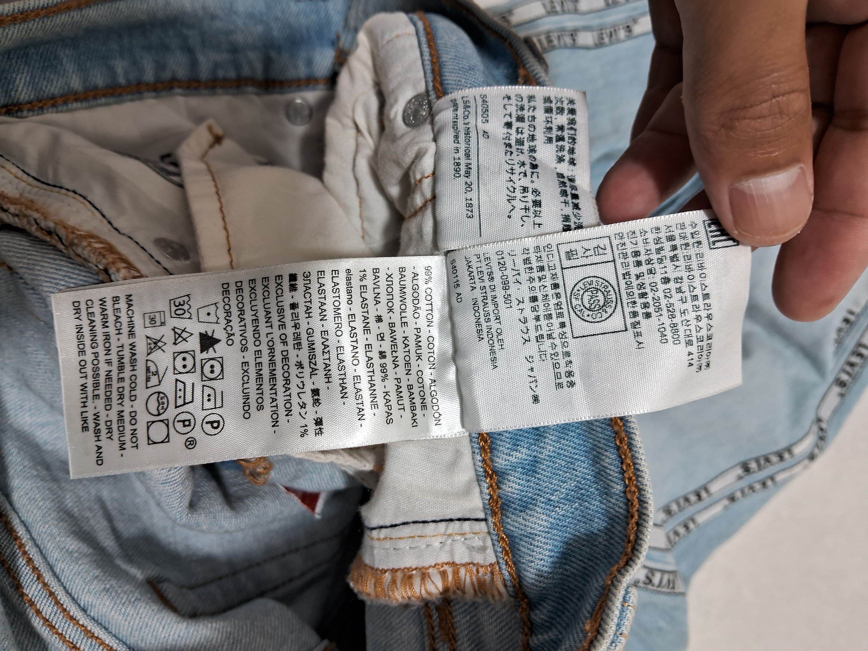 Levi's Levis big E sidetape Size US 27 - 11 Thumbnail