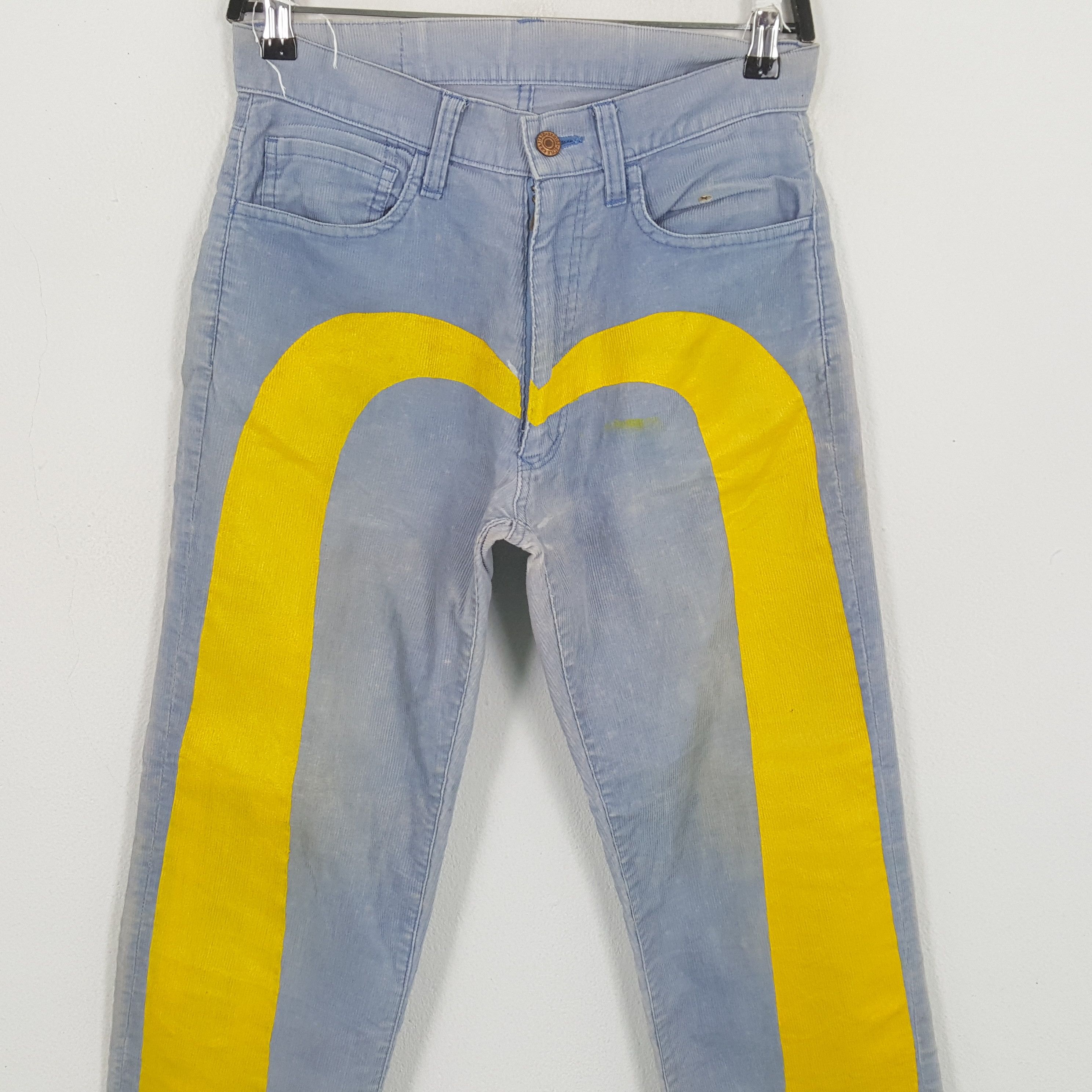 Japanese Brand × Vintage EVISU Japanese Brand Custom Daicock Style Velvet Jeans Size US 28 / EU 44 - 2 Thumbnail