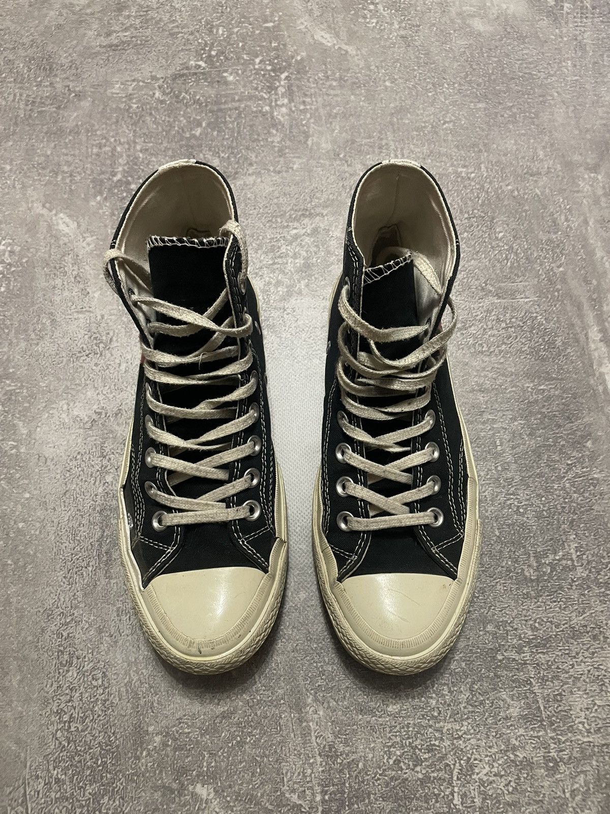 Comme des Garcons × Converse × Vintage Comme Des Garcons CDG PLAY X Converse Chuck Taylor High 39 Size US 6 / EU 39 - 3 Thumbnail