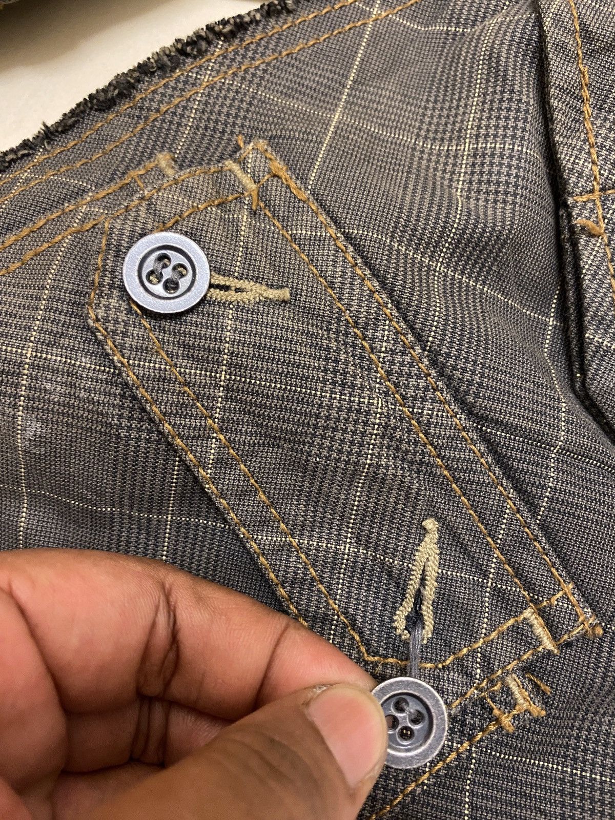 If Six Was Nine × Japanese Brand × Nicole Club Nicole Club Multipocket Cargo Bondage Jeans Size US 32 / EU 48 - 16 Thumbnail