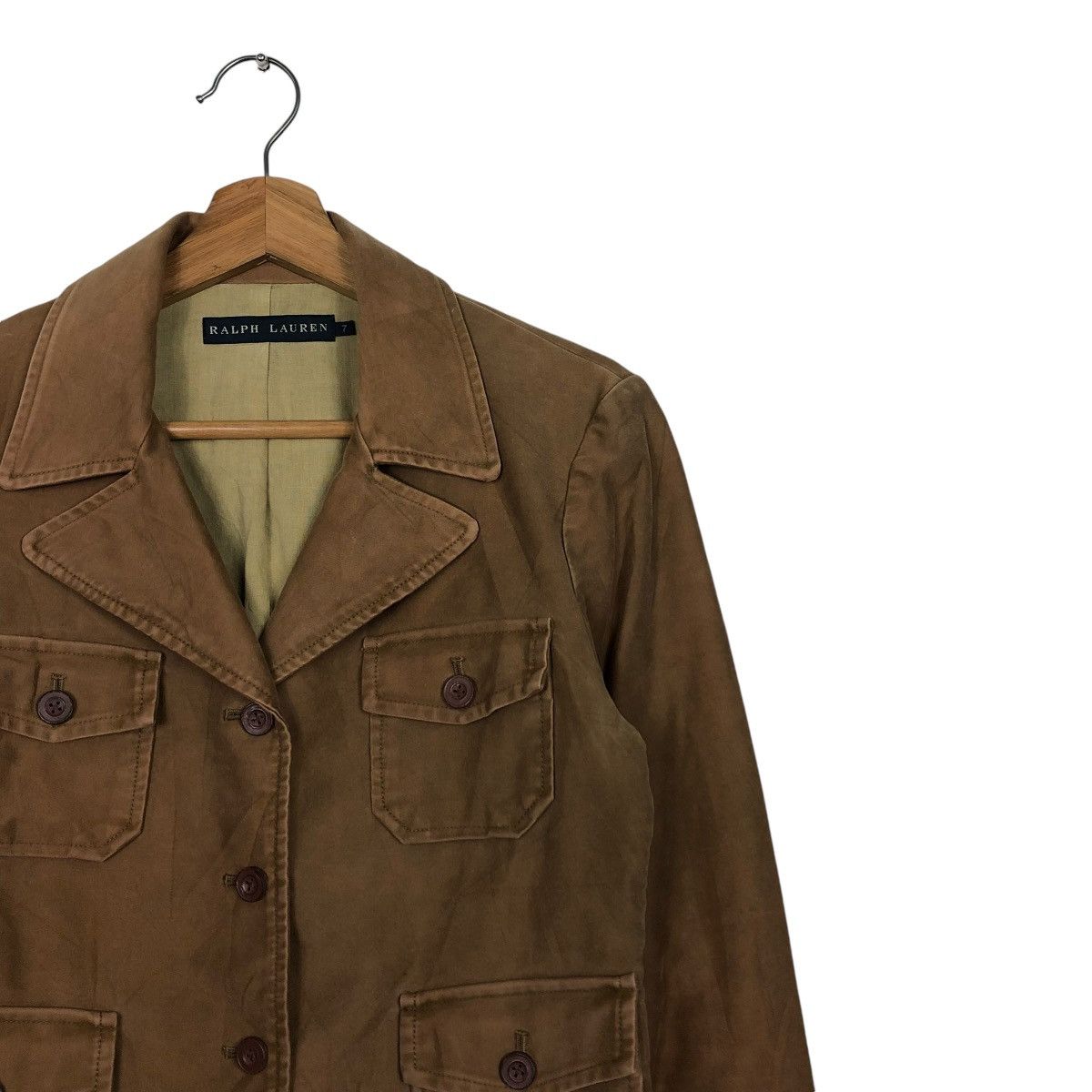 Polo Ralph Lauren × Ralph Lauren × Vintage 🔥VINTAGE CROPPED CHORE BIKER JACKET RALPH LAUREN DUCK CANVAS Size M / US 6-8 / IT 42-44 - 8 Thumbnail