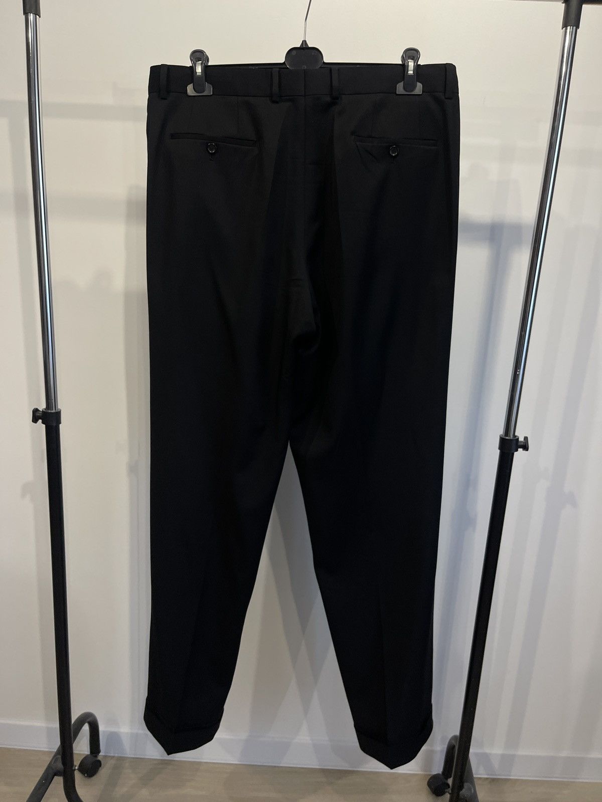Hugo Boss Hugo Boss "Hooker" Black Wool Trousers - Super 100 W38 Size 44L - 6 Thumbnail