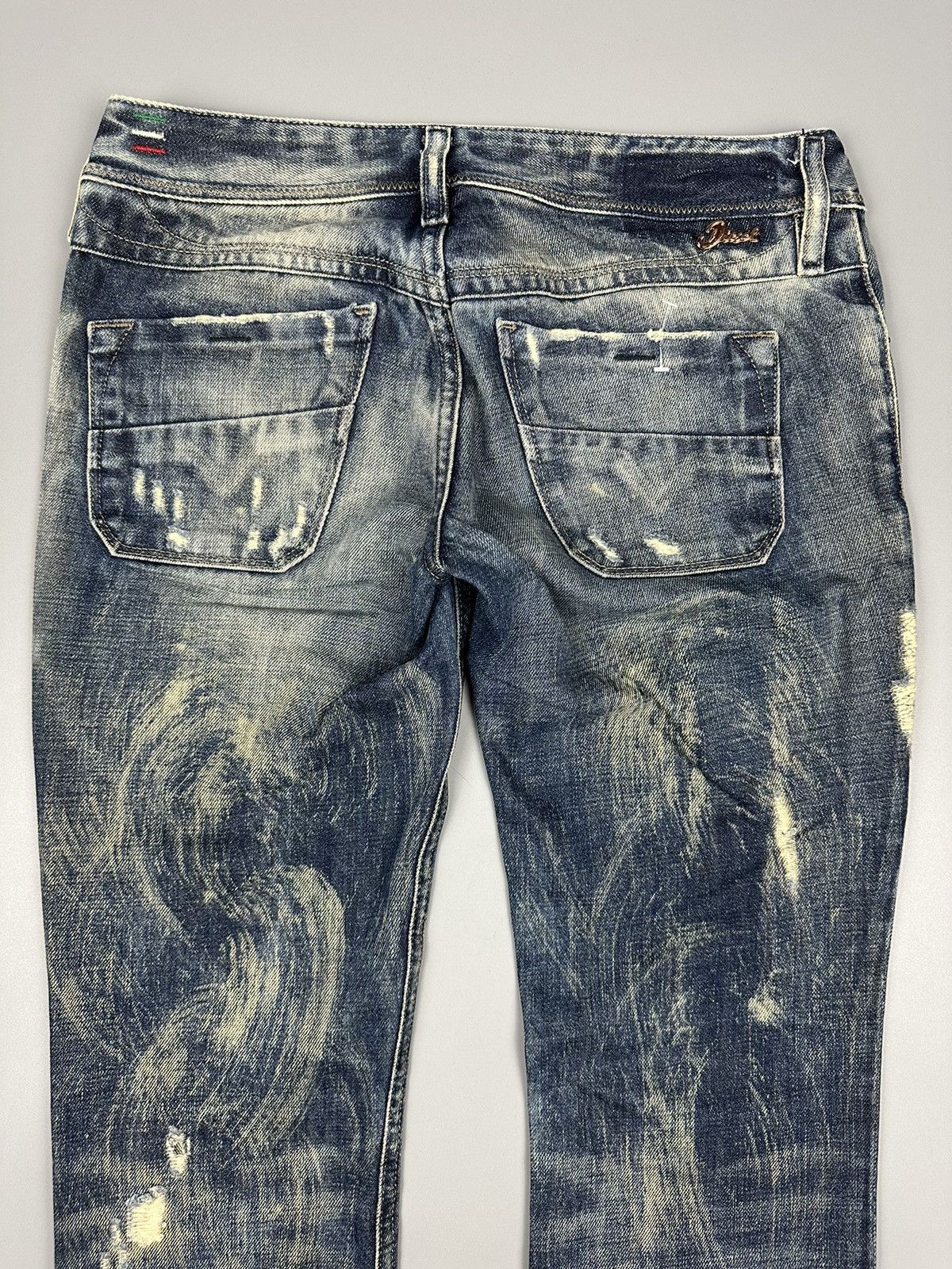 Diesel × Vintage 🔥Rare🔥Distressed Vintage Diesel Industry Lowky Regular Denim Size US 28 / EU 44 - 6 Thumbnail