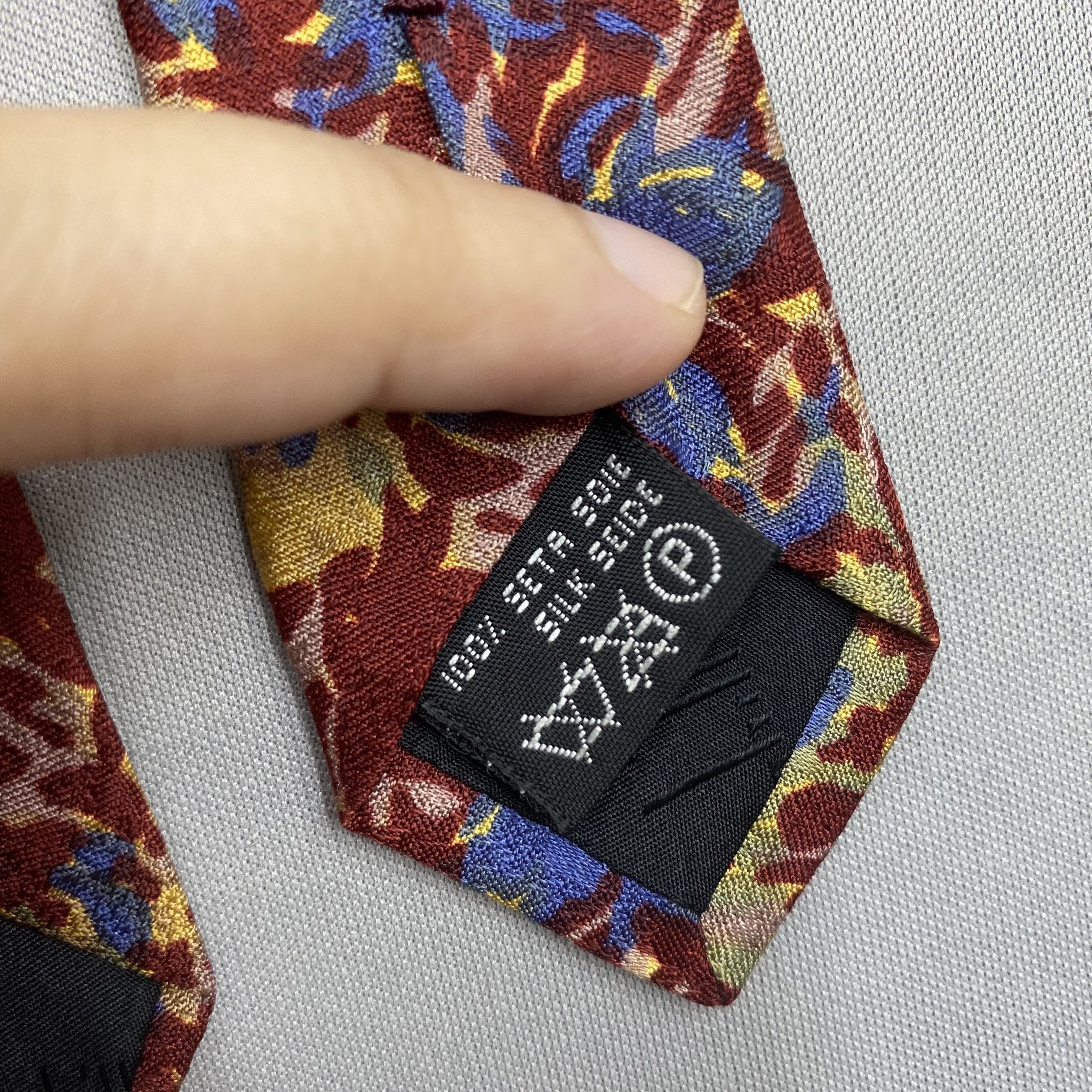 Alfred Dunhill Vintage Alfred Dunhill SILK Necktie Cravate Pure Silk Size ONE SIZE - 9 Thumbnail