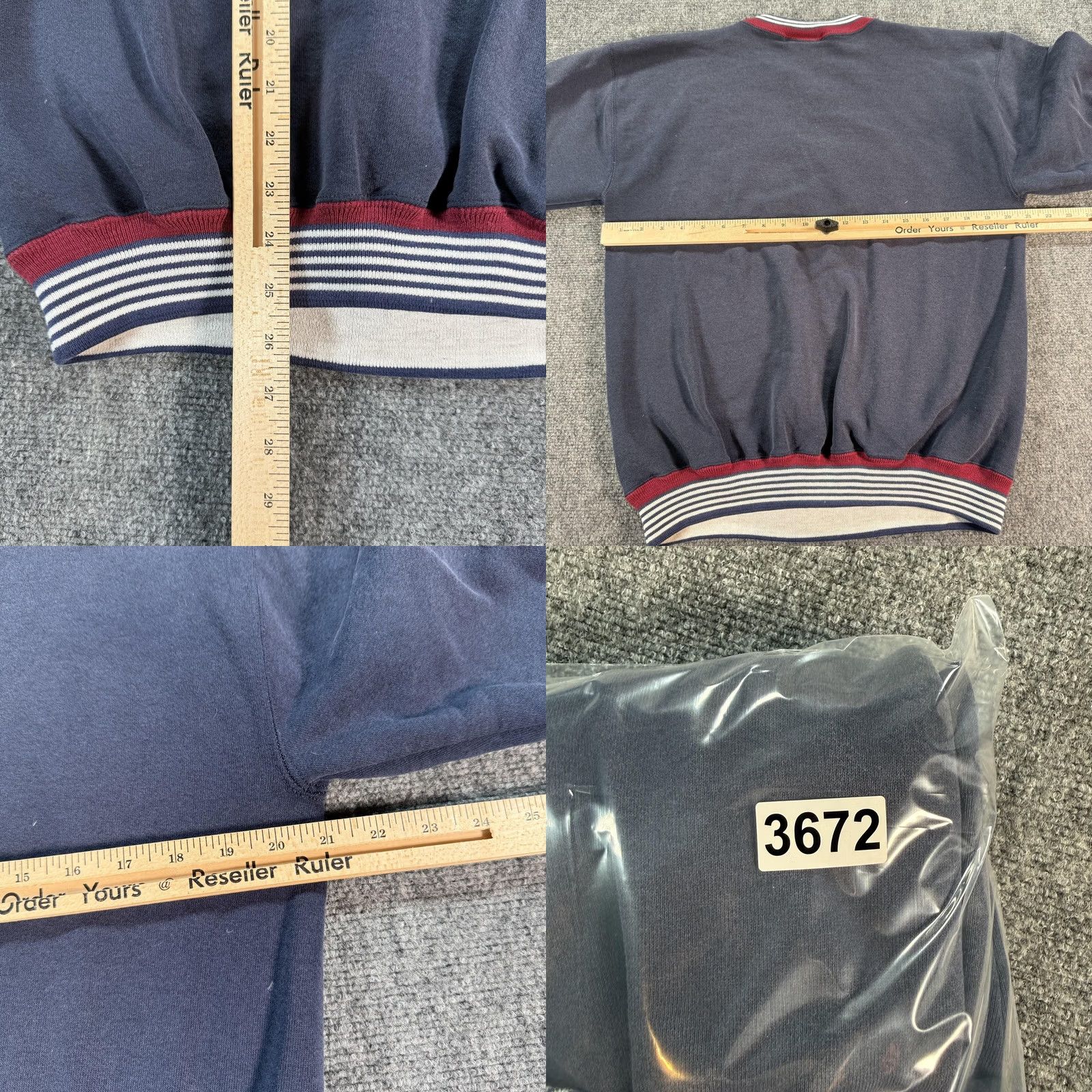 Vintage VINTAGE Crable Sweatshirt Mens M Navy Greens Collection Golf USA Made 90s Mens Size US M / EU 48-50 / 2 - 9 Thumbnail