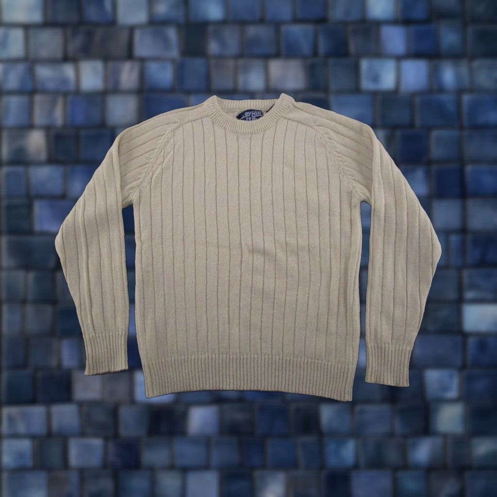 Vintage VINTAGE Troy Hill Sweater Pullover Knit Mens M Beige 80s Golf Casual Mens Pins/Theme 80s Size US M / EU 48-50 / 2 - 1 Thumbnail