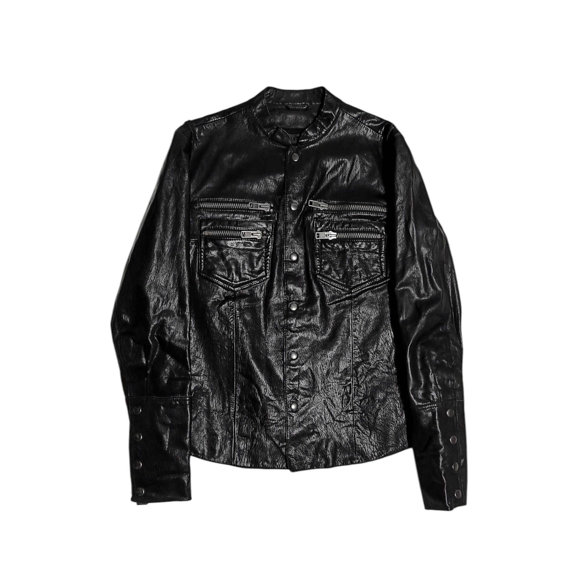AVANDRESS ♥ Art Leather Jacket /追跡付 Women's leather biker jacket oversized leather jacket Arah