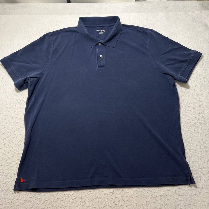 UNTUCKit UNTUCKit XXL Navy Blue Polo Red Triangle Logo Collared Shirt ...