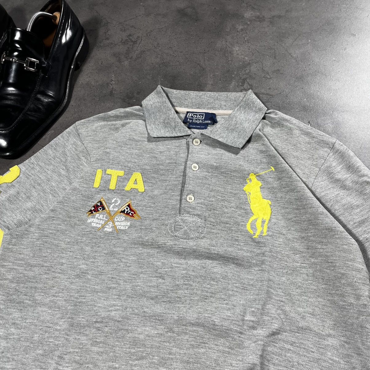 Polo Ralph Lauren Polo Ralph Lauren 90s Vintage Italy Chief Keef Rugby Shirt Size US L / EU 52-54 / 3 - 11 Thumbnail