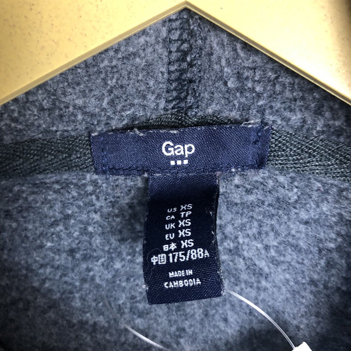 Gap × Vintage Gap Grey Hoodie sweatshirt #A467 Size US XS / EU 42 / 0 - 9 Thumbnail