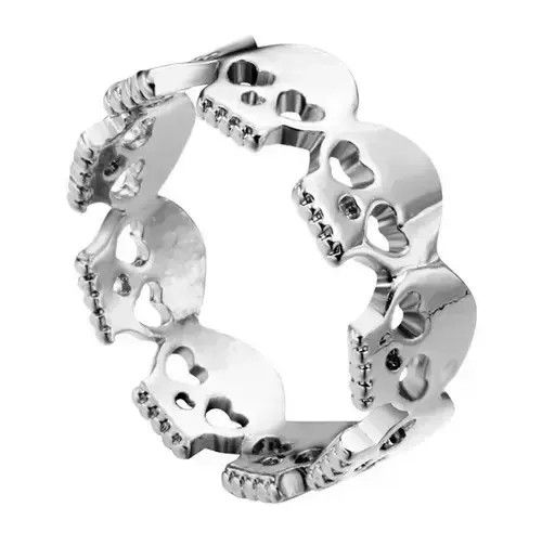 Jewelry Vintage Ancient Skeleton Silver Punk Adjustable Size ONE SIZE - 1 Thumbnail
