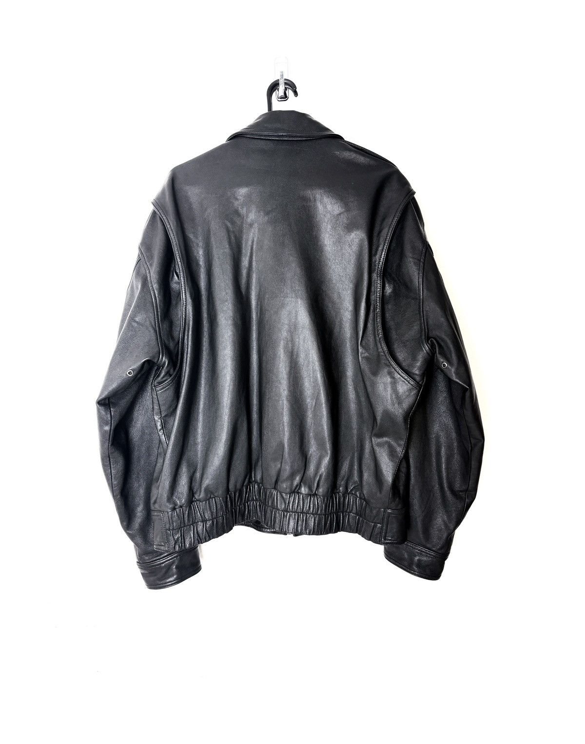Genuine Leather Murphy & Hartelius Leather Aviator Bomber Jacket Size US L / EU 52-54 / 3 - 2 Thumbnail