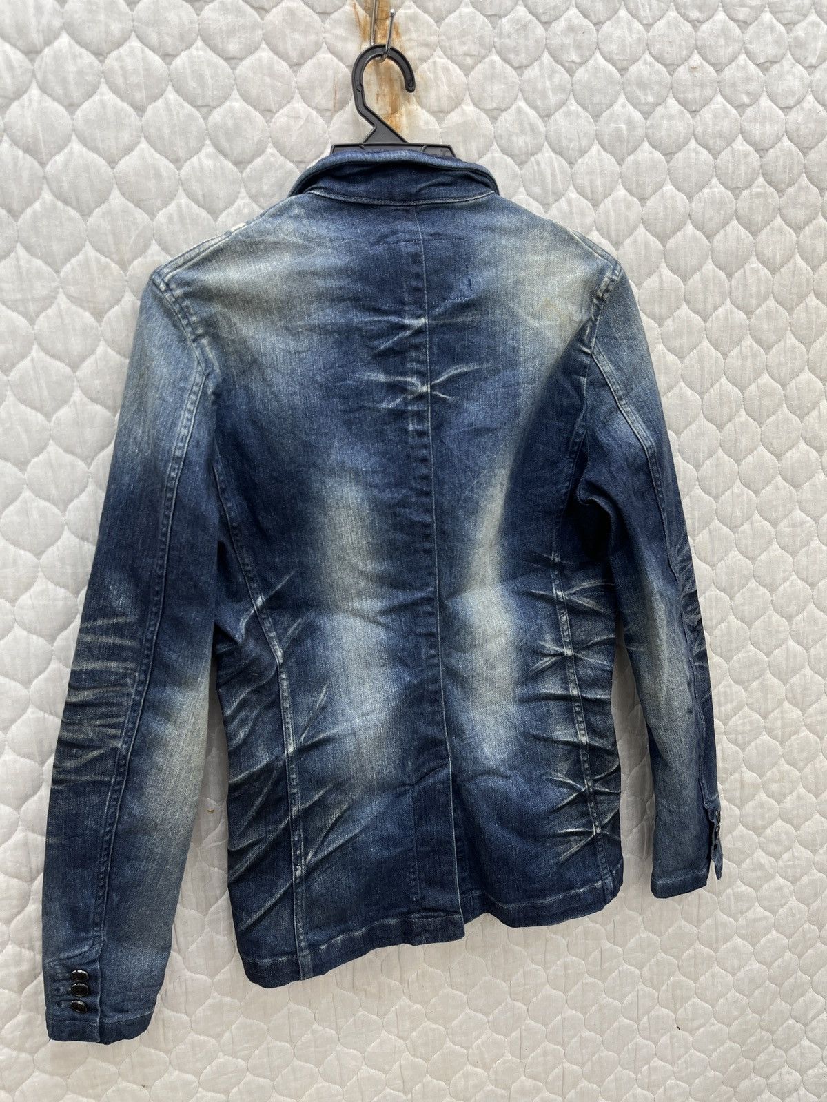Tornado Mart 🔥🔥🔥ARCHIVE TORNADO MART ELASTIC DENIM JACKET Size S / US 4 / IT 40 - 5 Thumbnail