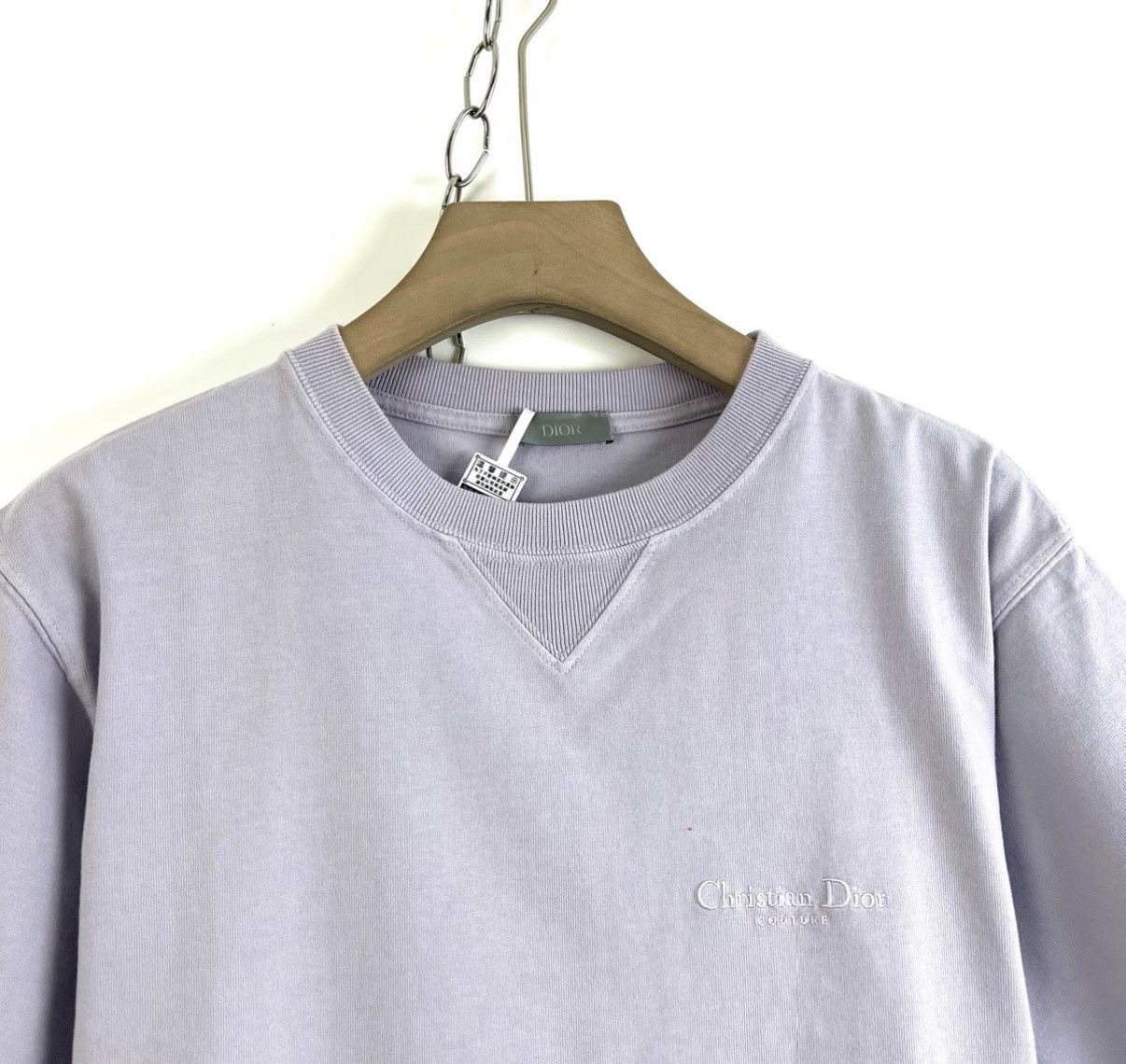 Dior Dior Lilac Purple Embroidered Logo Short Sleeve T-shirt K12 Size US S / EU 44-46 / 1 - 3 Thumbnail