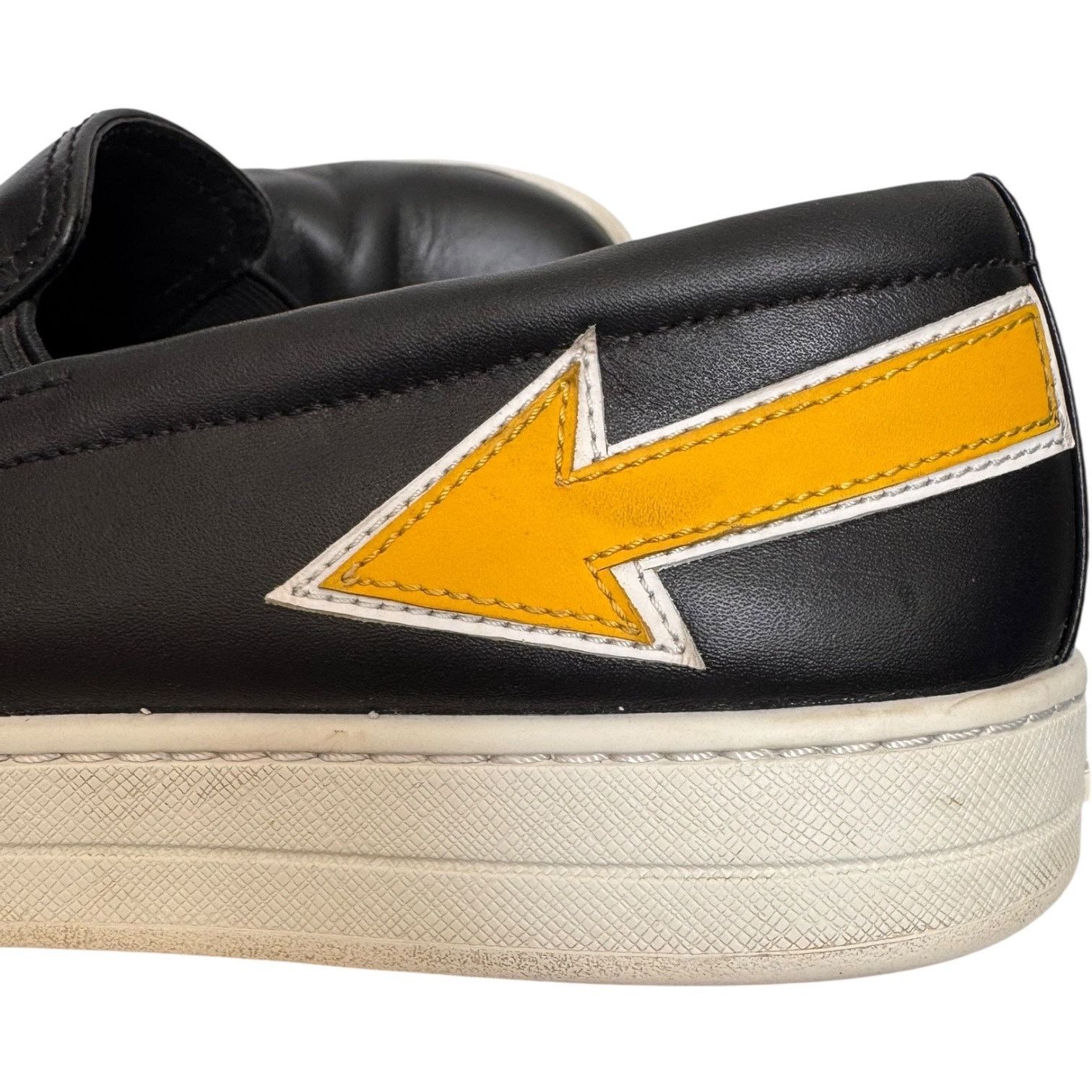 Prada Prada Linea Rossa Black Leather Slip-On Sneakers Italy 7.5 Size US 7.5 / EU 40-41 - 6 Thumbnail