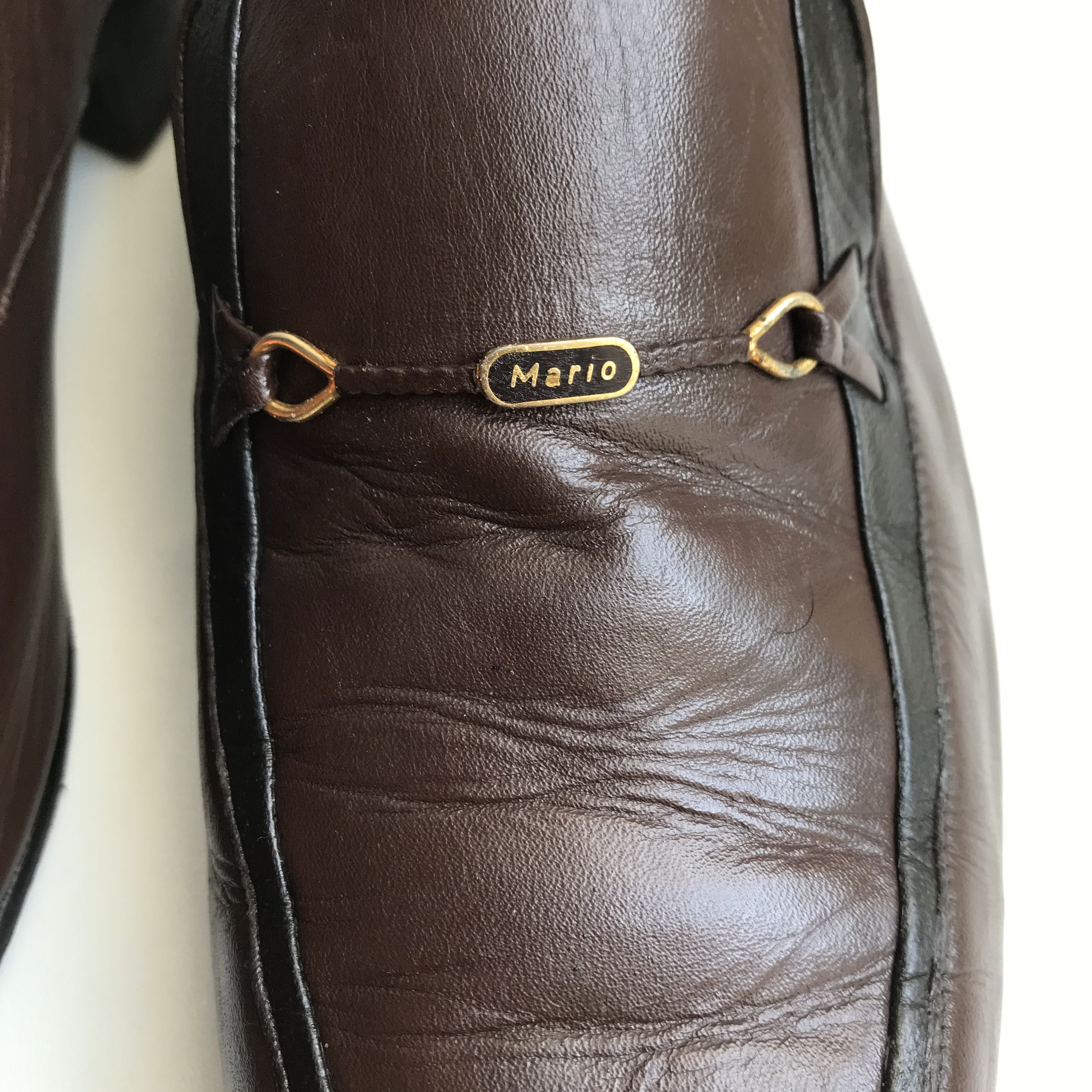 Designer Vintage Mario Minardi italian Penny Loafer Tassle brown Size US 8 / EU 41 - 4 Thumbnail