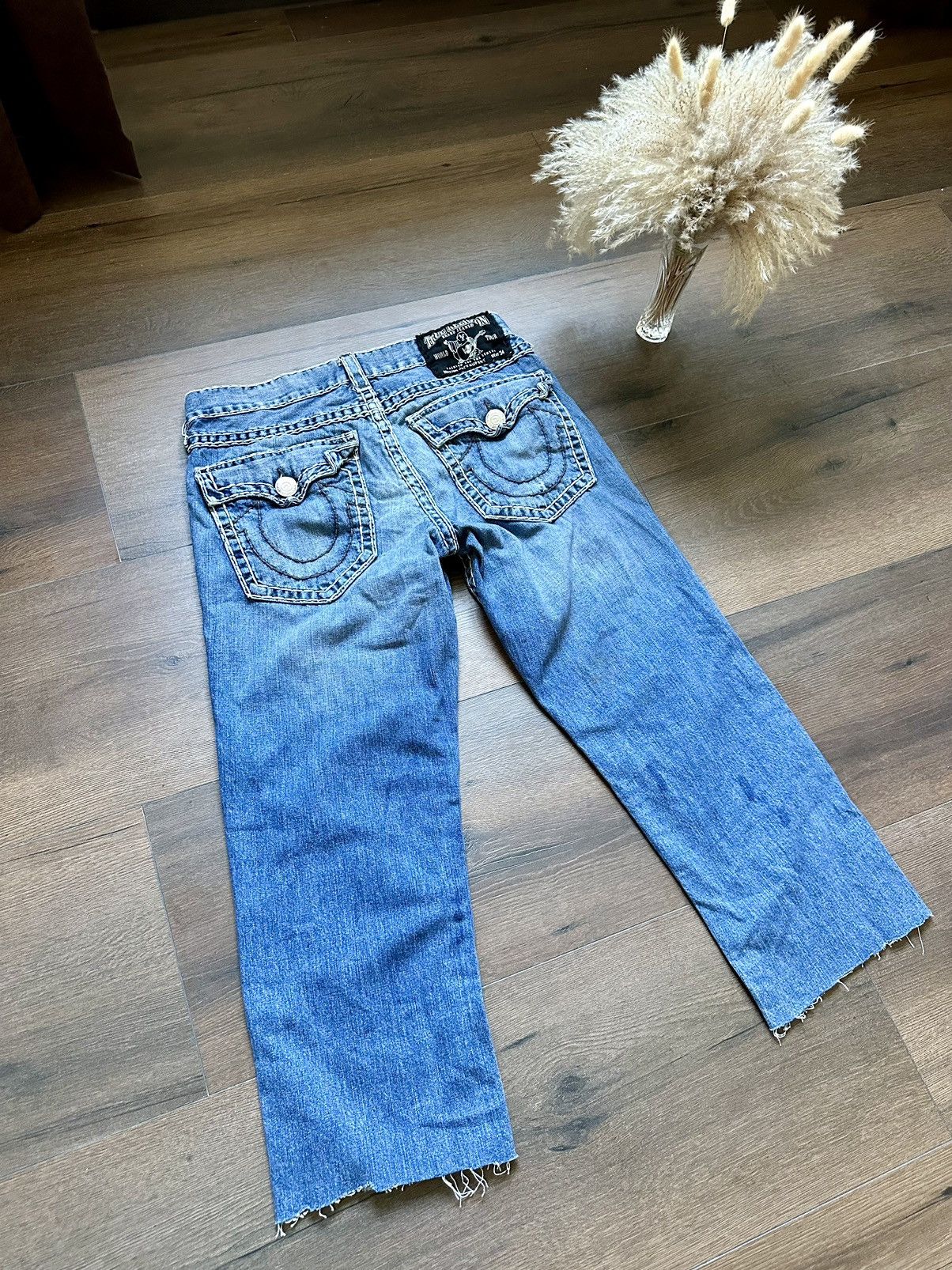 True Religion 🇺🇸Vintage True Religion Faded Denim jeans Made in Usa Size US 34 / EU 50 - 2 Thumbnail