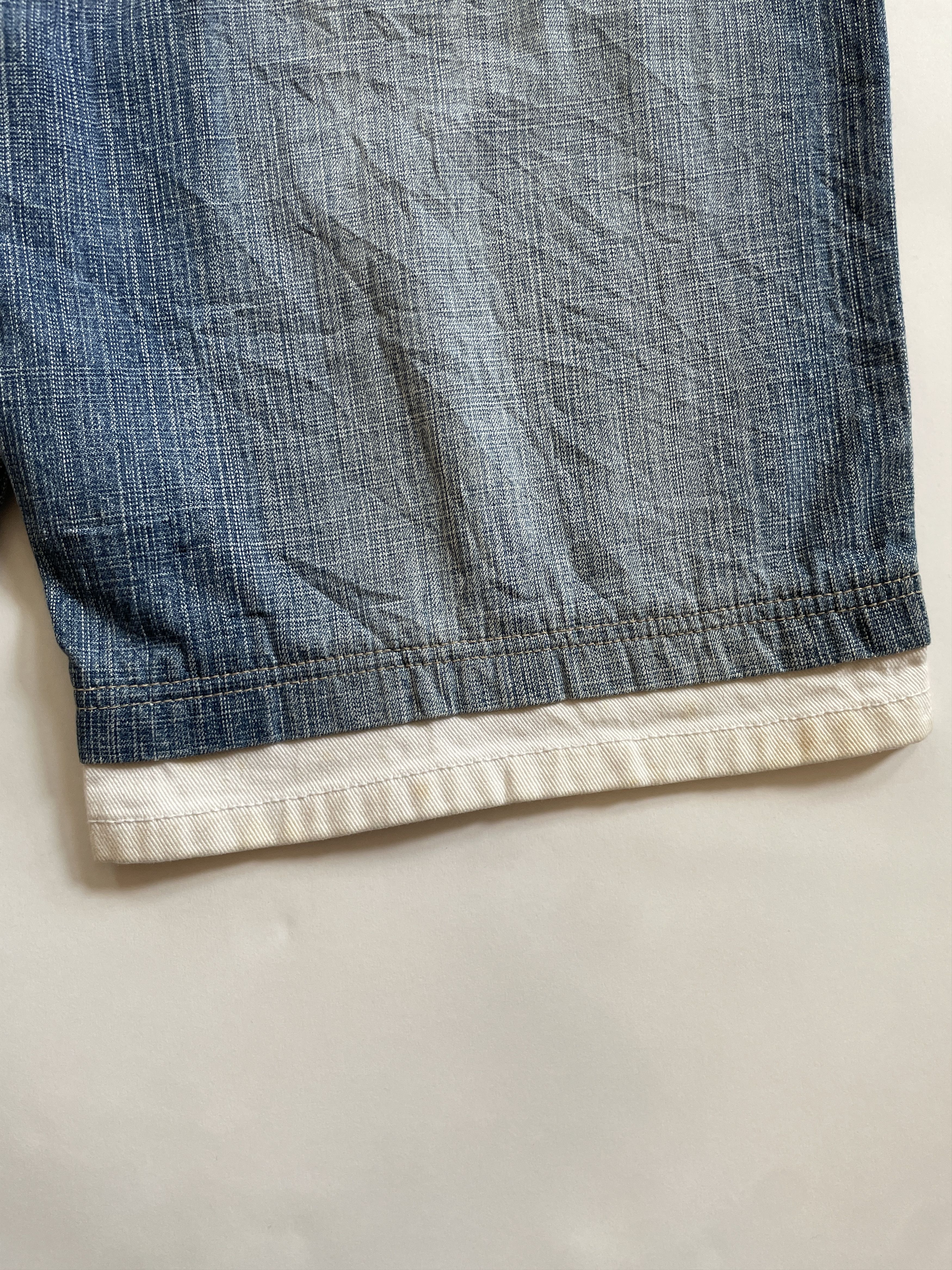 Ecko Unltd. × Southpole × Vintage 2000s Southpole Baggy Faded Jean Shorts Jorts Size US 34 / EU 50 - 7 Thumbnail