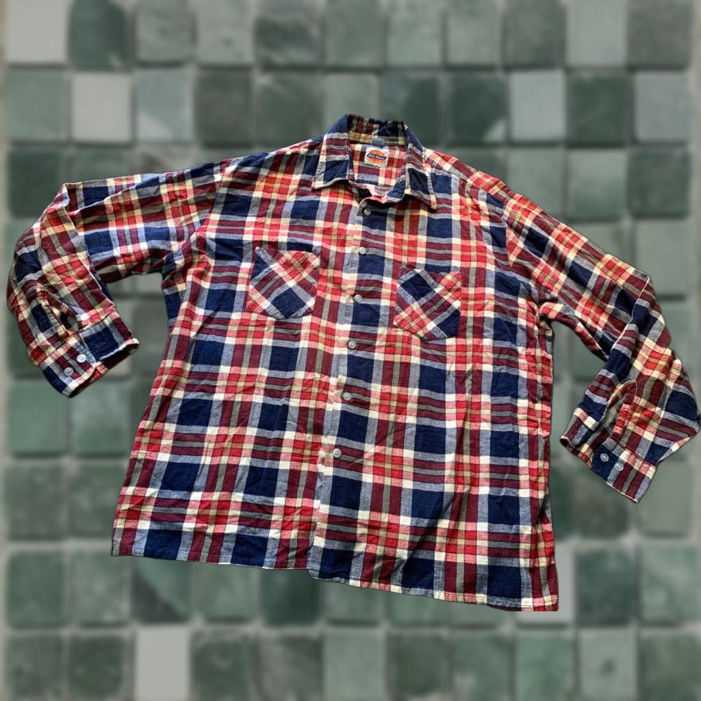 Dickies Dickies Shirt Men’s Medium Red Plaid Button Up Size M / US 6-8 / IT 42-44 - 1 Thumbnail
