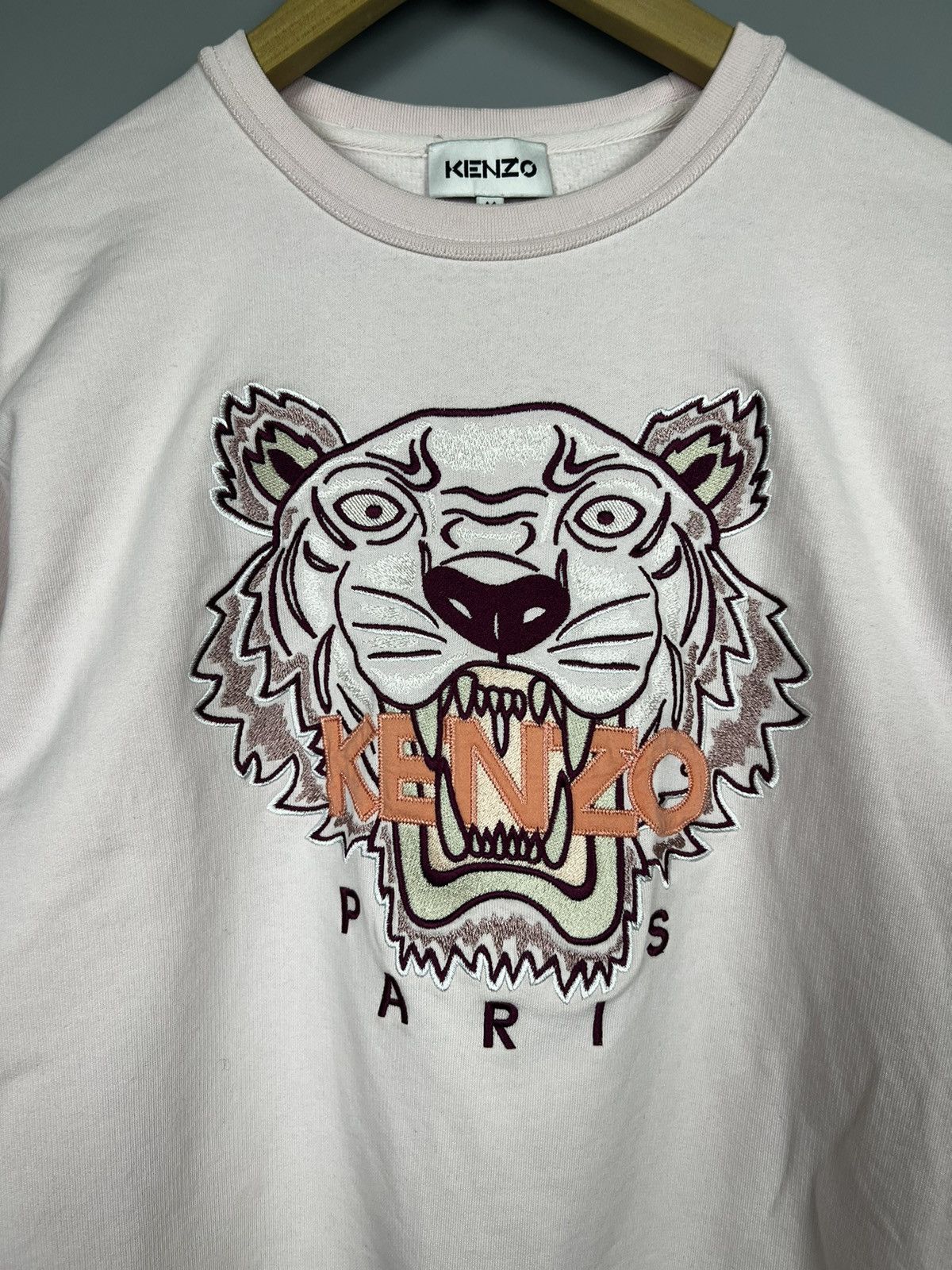Kenzo Kenzo Paris Women's pink Sweatshirt Tiger Logo Size M Size M / US 6-8 / IT 42-44 - 2 Thumbnail
