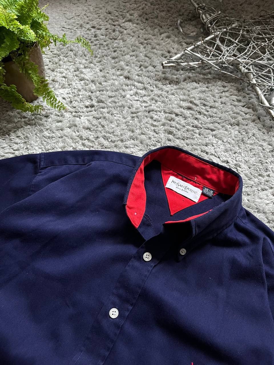 Vintage × Yves Saint Laurent Yves Saint Laurent Shirt Streetwear Vintage Luxury Rich Logo Size US M / EU 48-50 / 2 - 7 Thumbnail