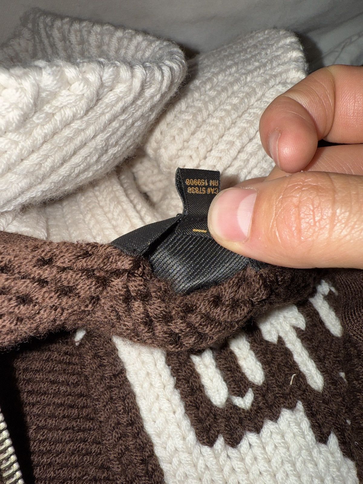 October's Very Own Merino Wool OVO knit cardigan LARGE Size US L / EU 52-54 / 3 - 5 Thumbnail