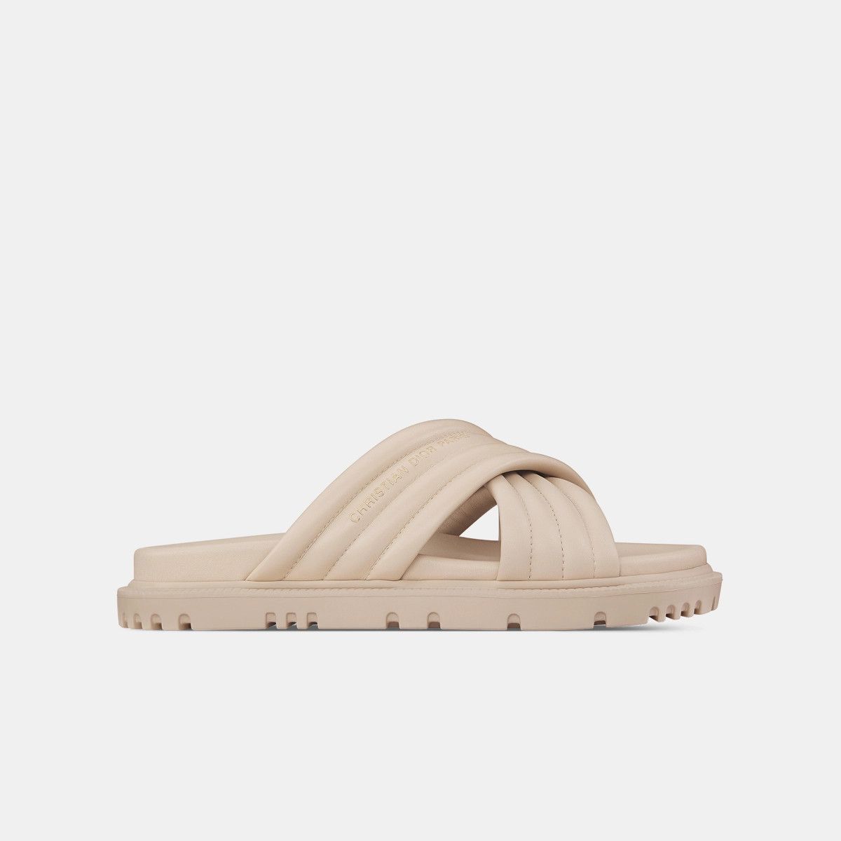 Dior o1bcso1str0225 D-Cross Slide in Powder Beige Size US 7 / IT 37 - 1 Thumbnail