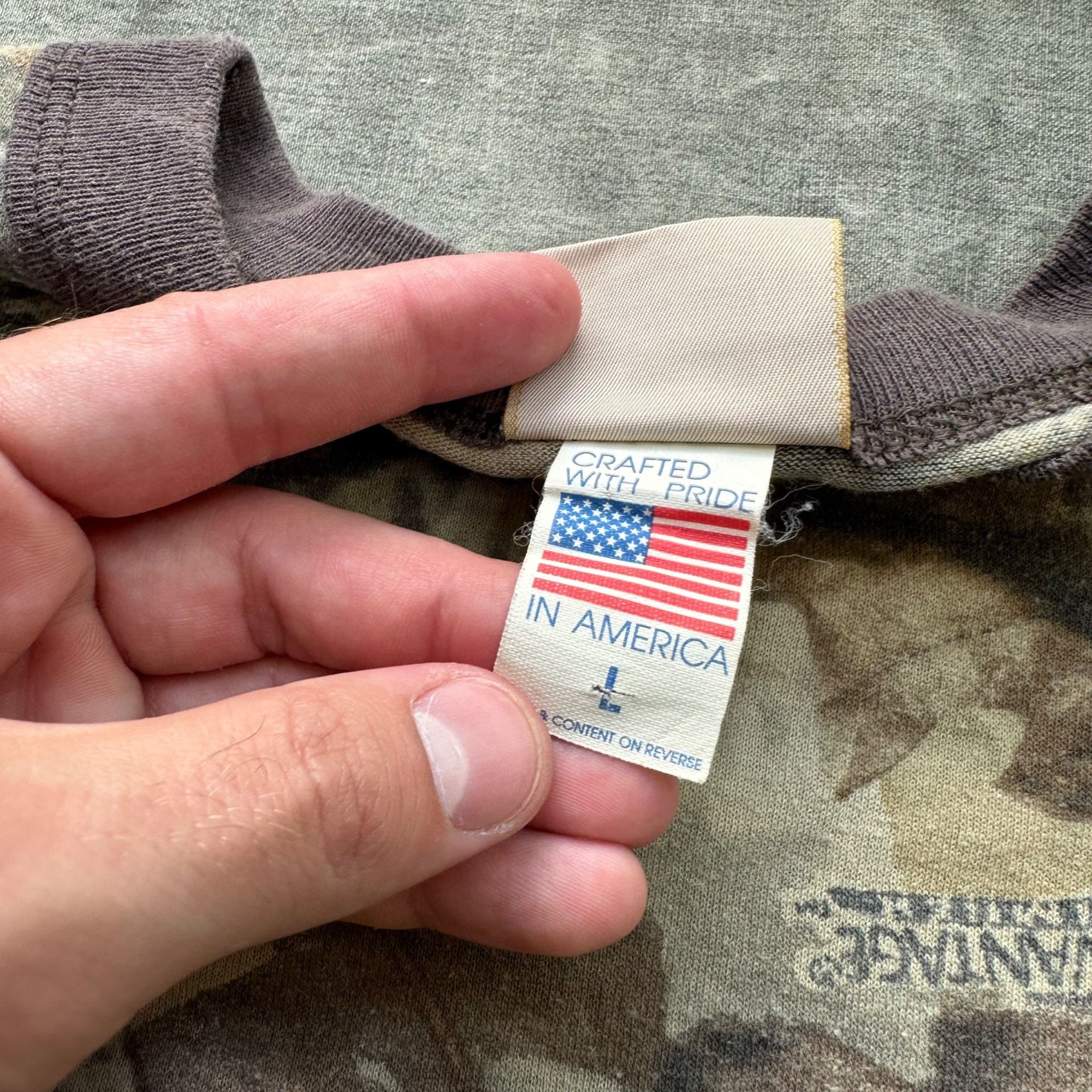 Vintage Vintage Advantage Timber Camo Longsleeve Pocket Shirt Size US L / EU 52-54 / 3 - 4 Thumbnail