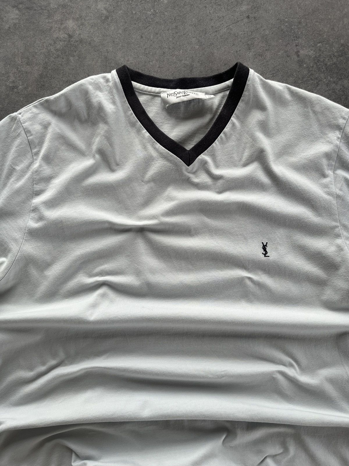 Yves Saint Laurent Vintage Yves Saint Laurent T-shirt YSL Paris France 90s Size US M / EU 48-50 / 2 - 2 Thumbnail
