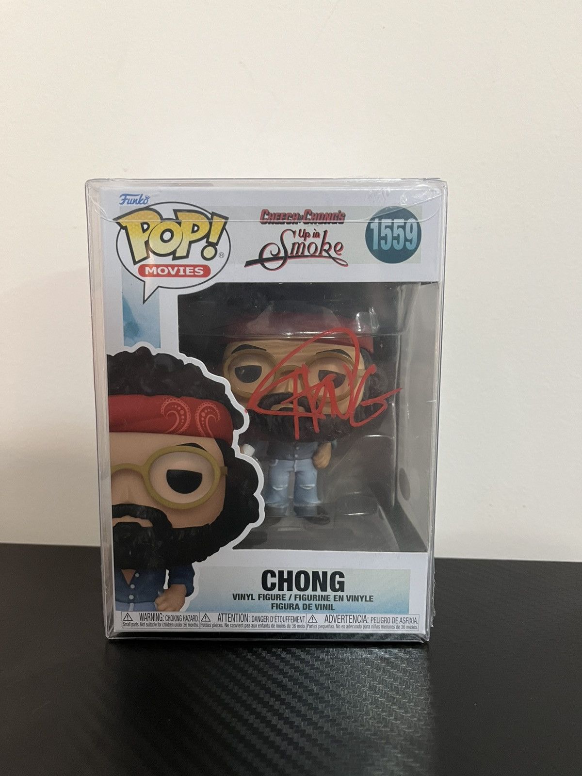 Signed Tommy Chong Funko Pop