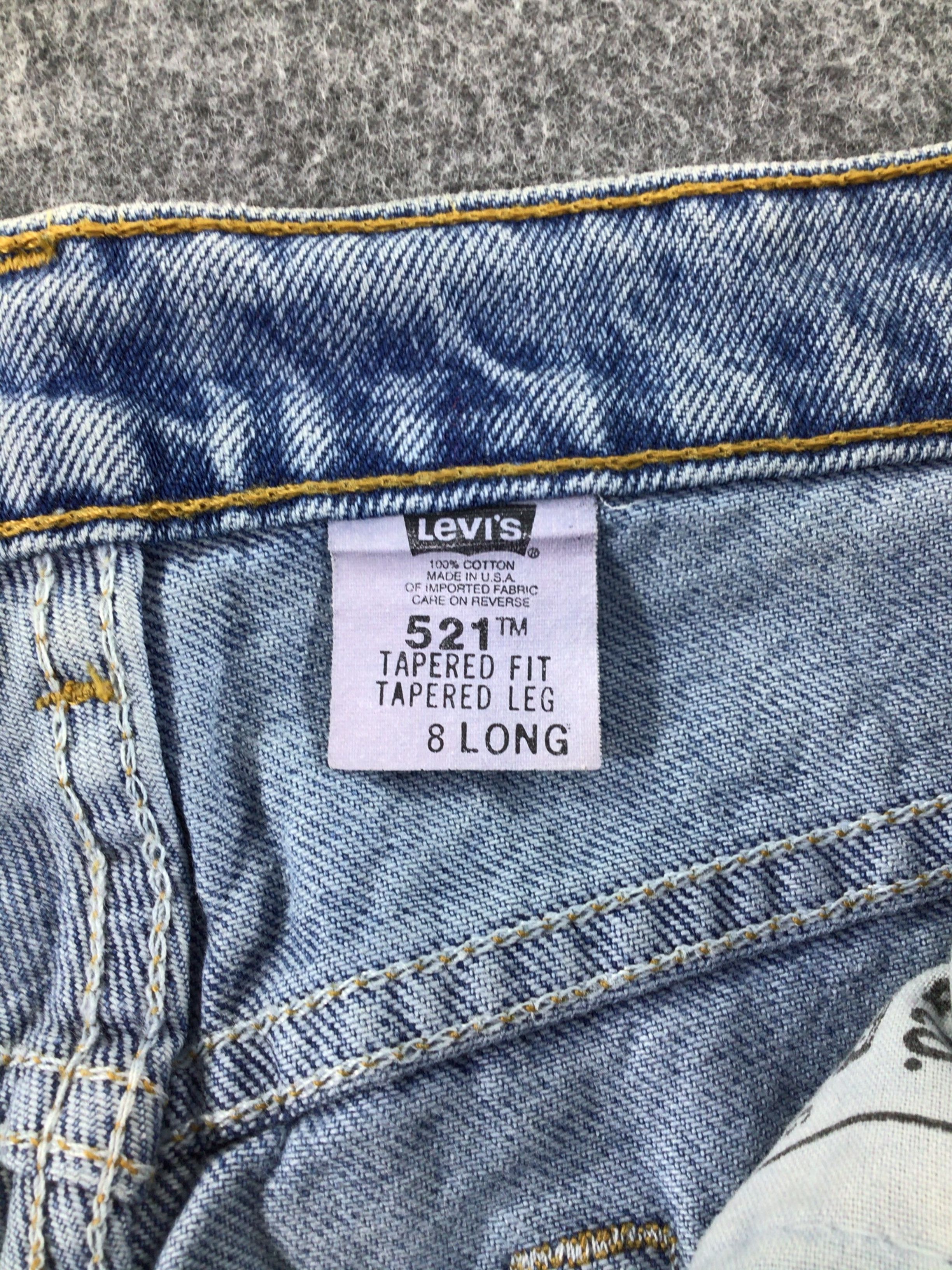 Levi's Vintage 90s Levi's 521 Jeans Medium Wash Denim KJ063 Size US 28 / EU 44 - 8 Thumbnail