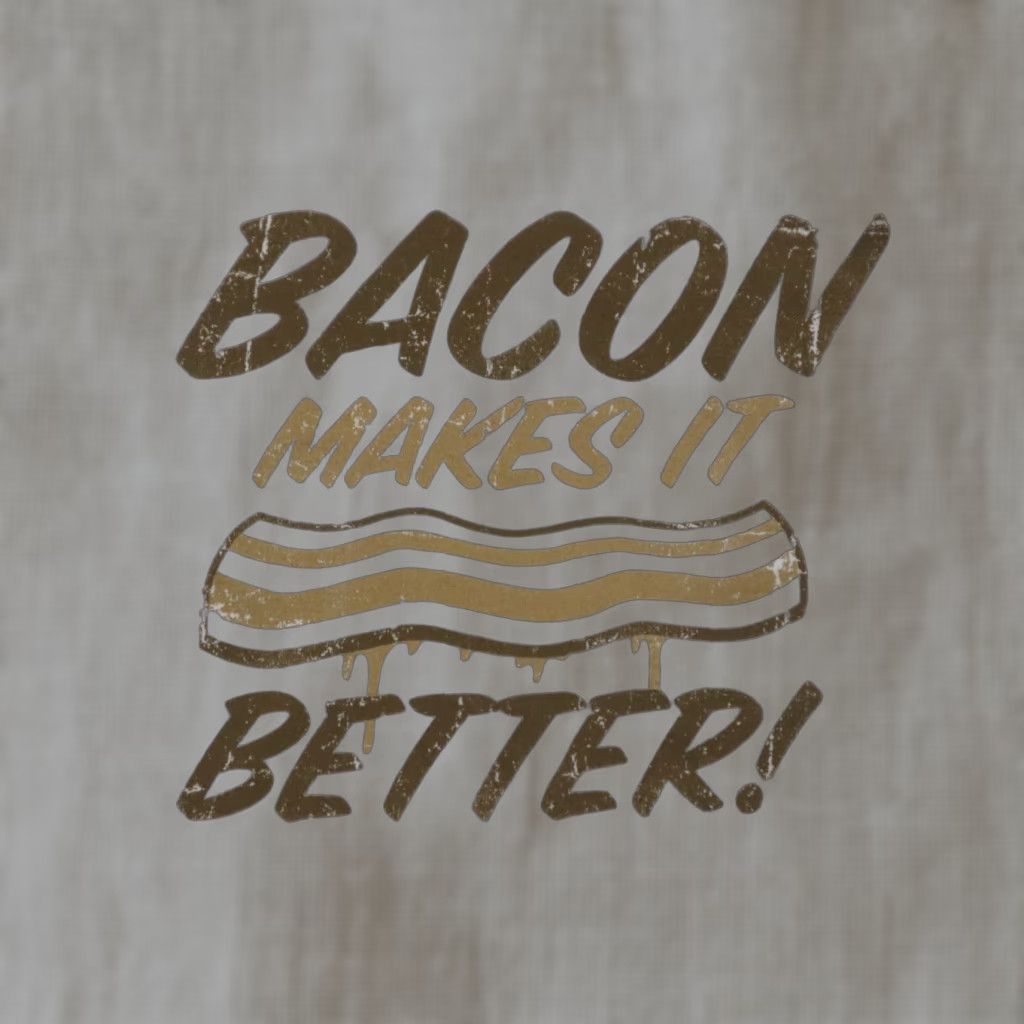 Vintage VINTAGE Bacon Makes It Better Shirt Adult L White Most Common Keywords Shirt Bacon 90s Theme Mens/Womens Size L / US 10 / IT 46 - 1 Thumbnail
